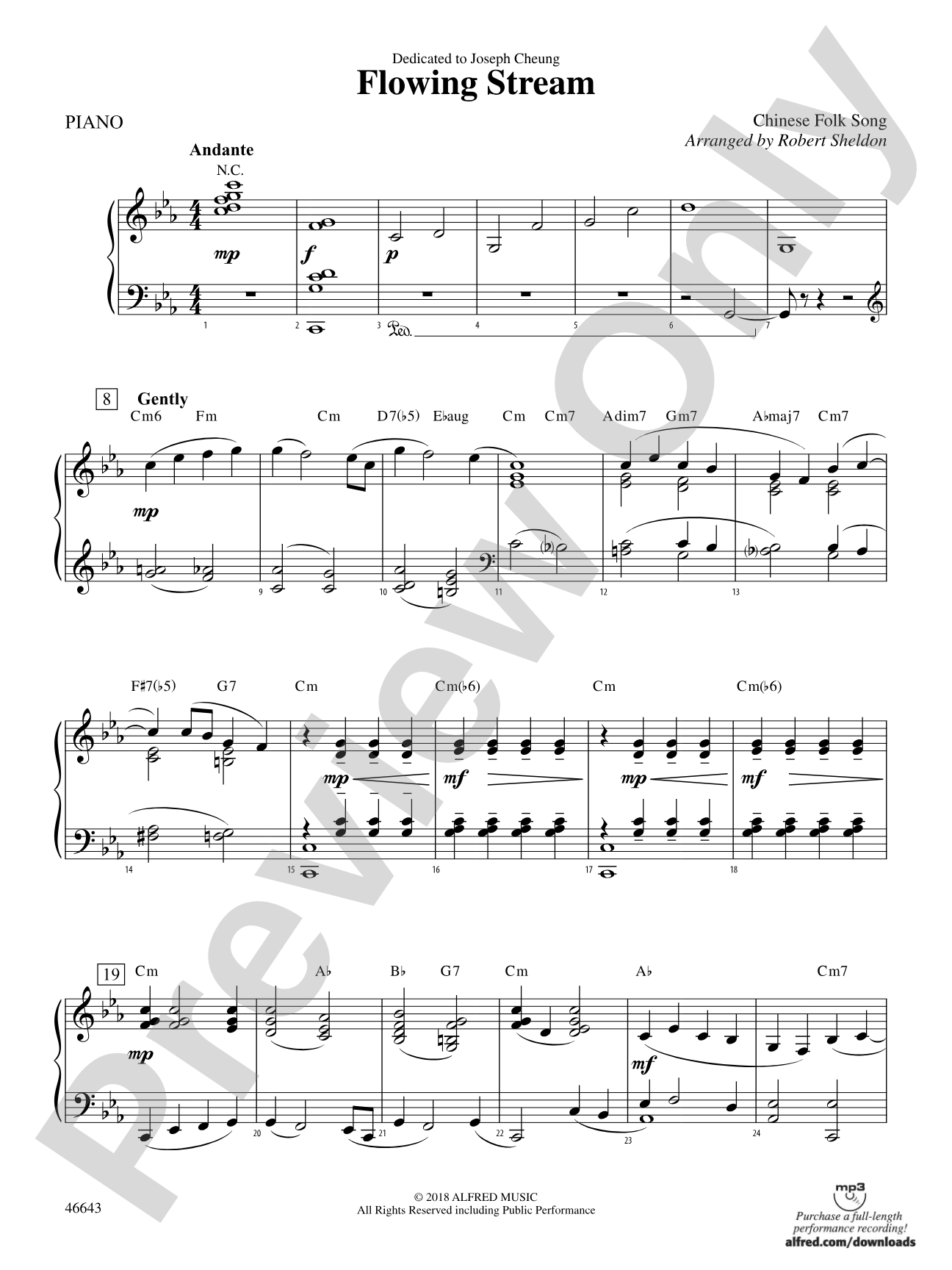 Flowing Stream: Piano Accompaniment