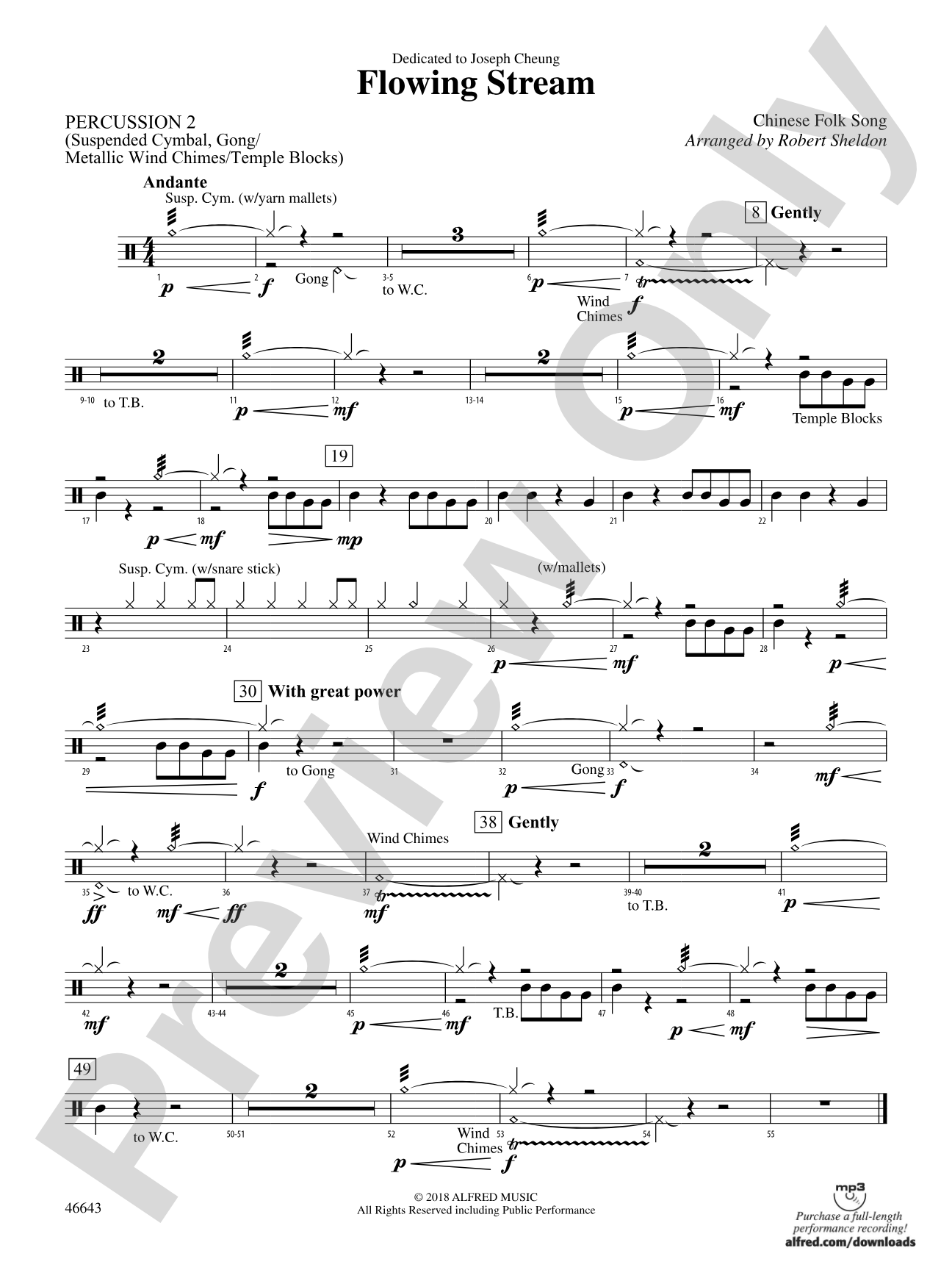 Flowing Stream: 2nd Percussion