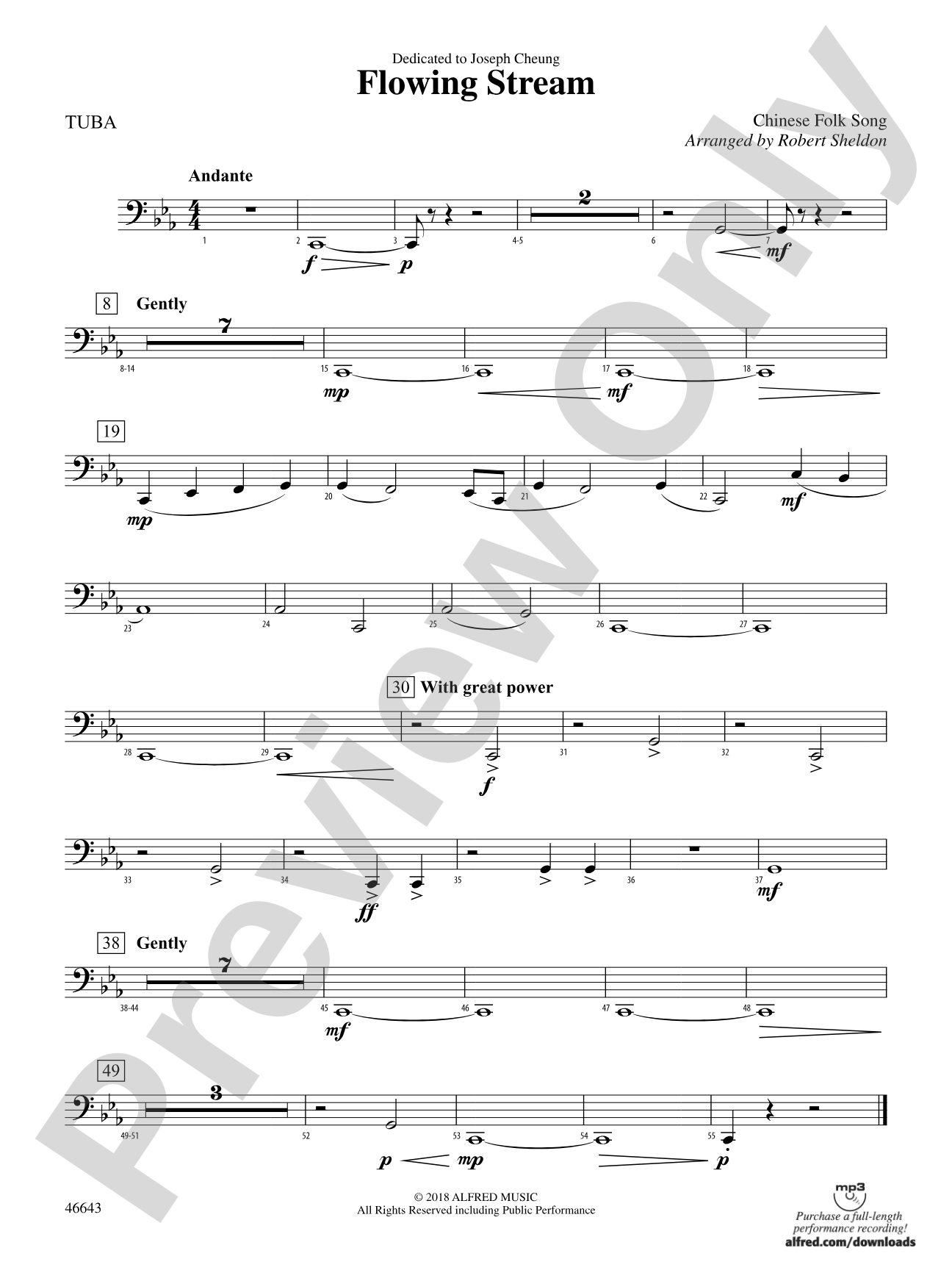 Flowing Stream: Tuba