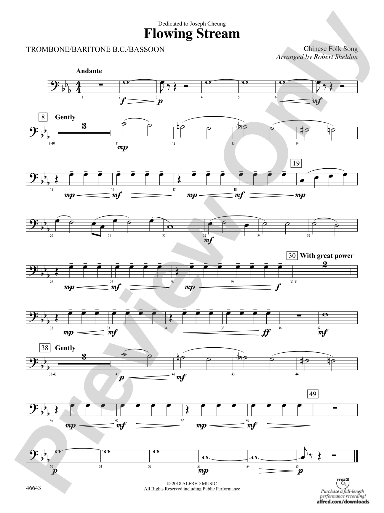 Flowing Stream: 1st Trombone