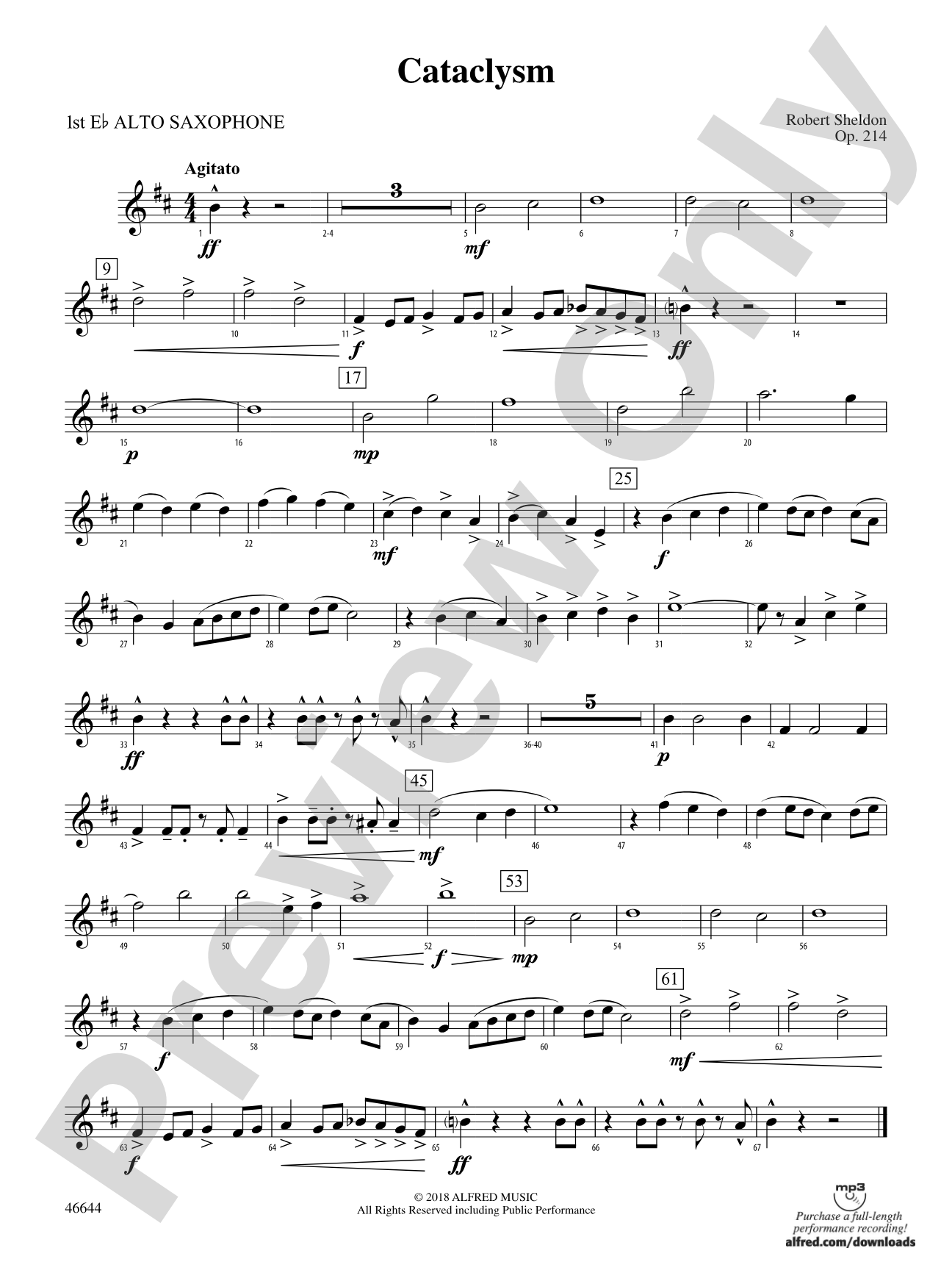 Cataclysm: E-flat Alto Saxophone