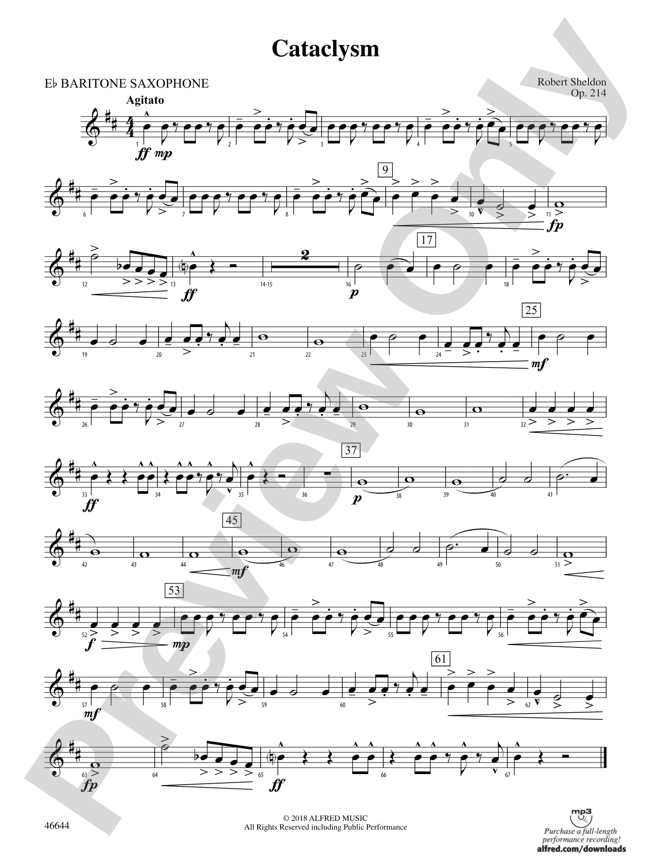 Cataclysm: E-flat Baritone Saxophone