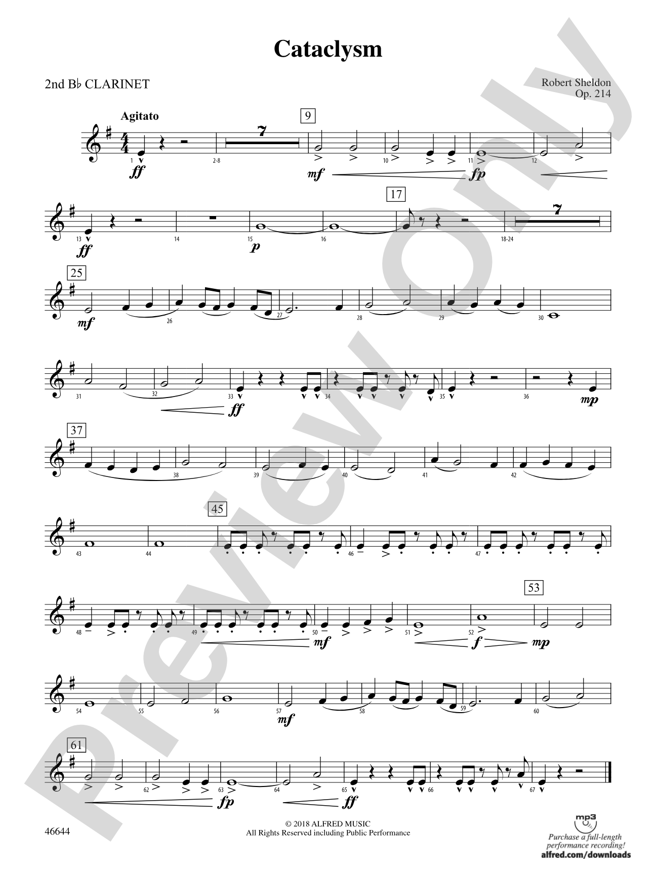 Cataclysm: 2nd B-flat Clarinet