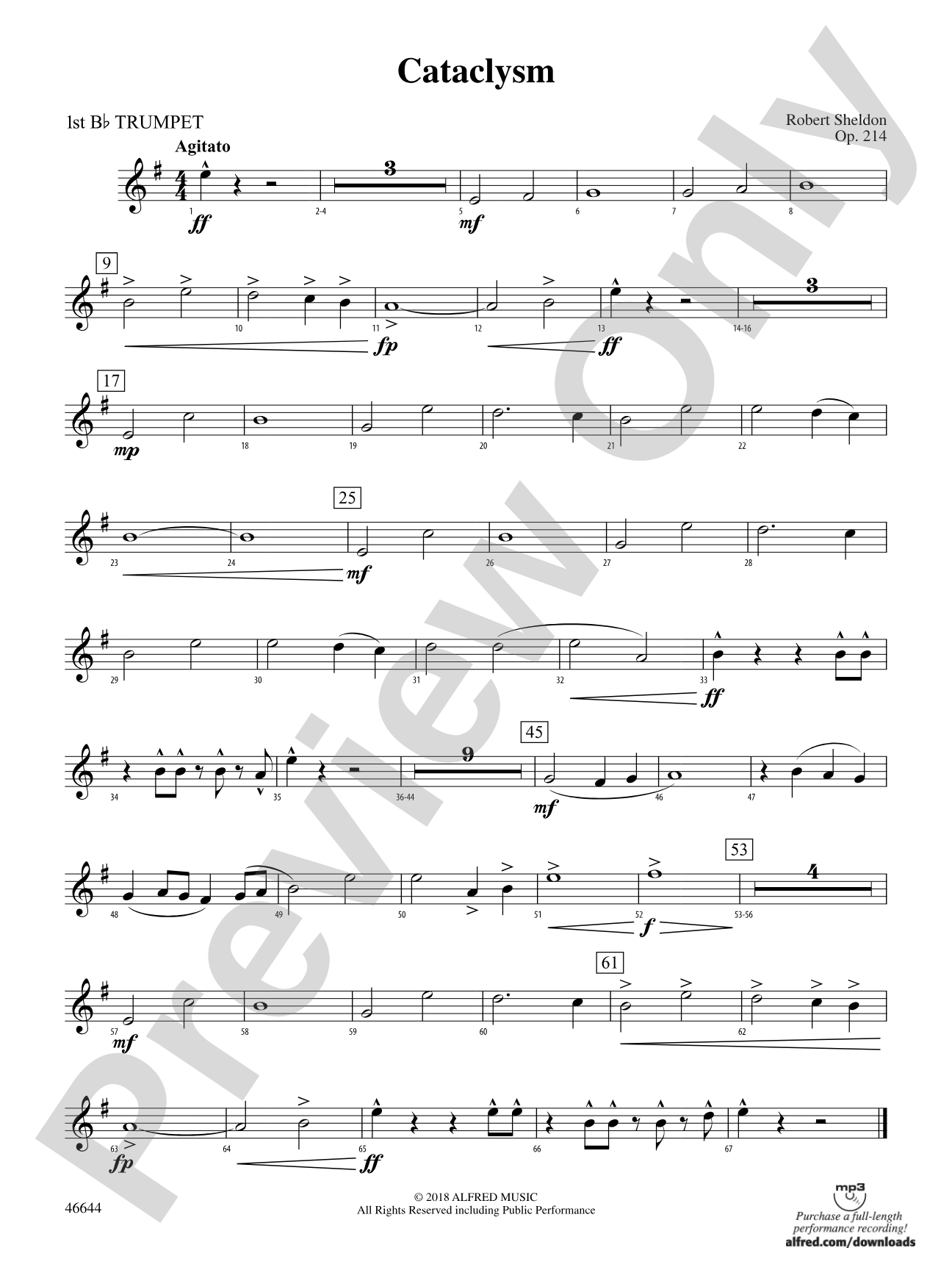 Cataclysm: 1st B-flat Trumpet