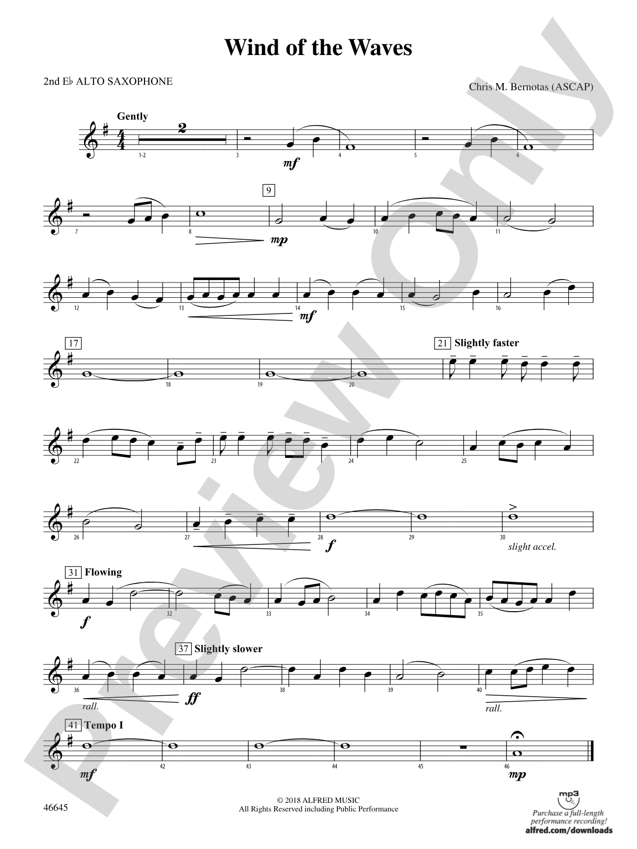 Wind of the Waves: 2nd E-flat Alto Saxophone