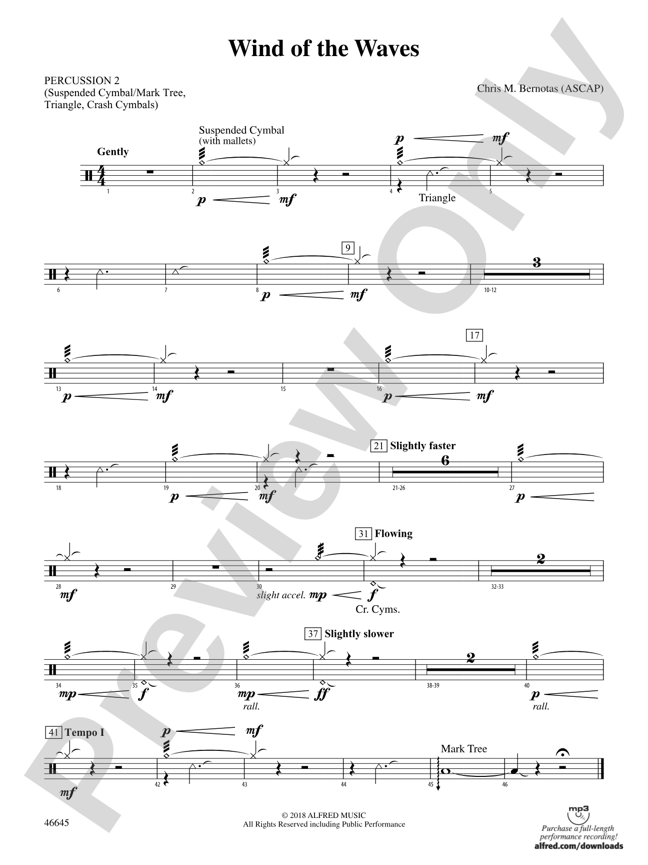 Wind of the Waves: 2nd Percussion