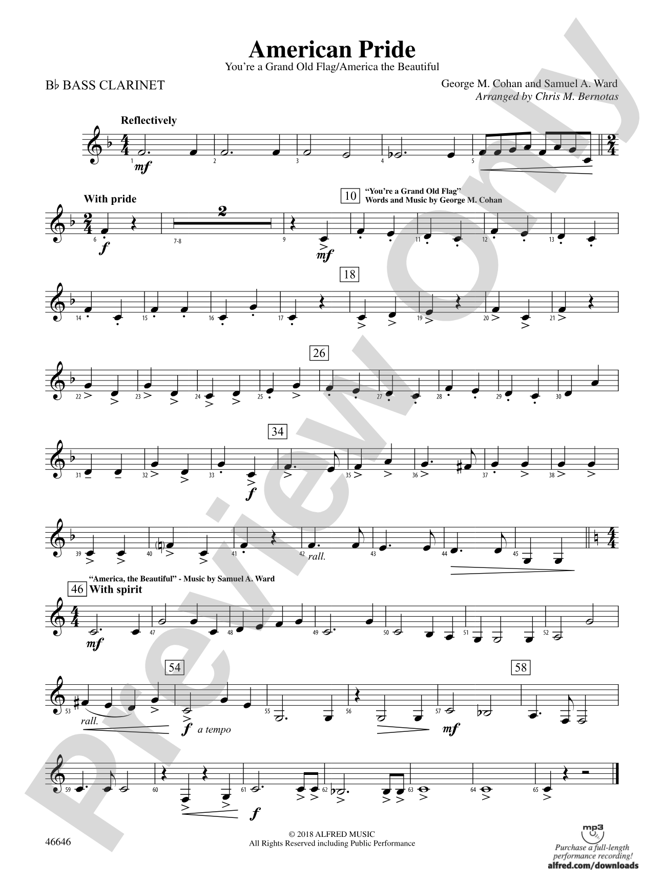 American Pride: B-flat Bass Clarinet