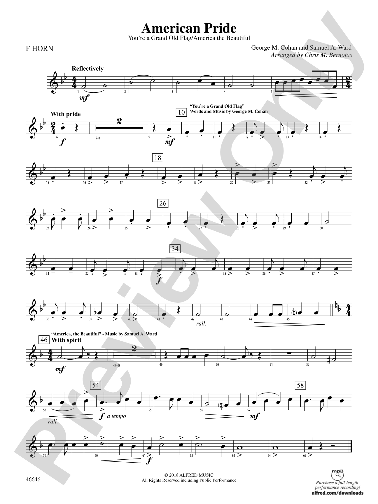 American Pride: 1st F Horn
