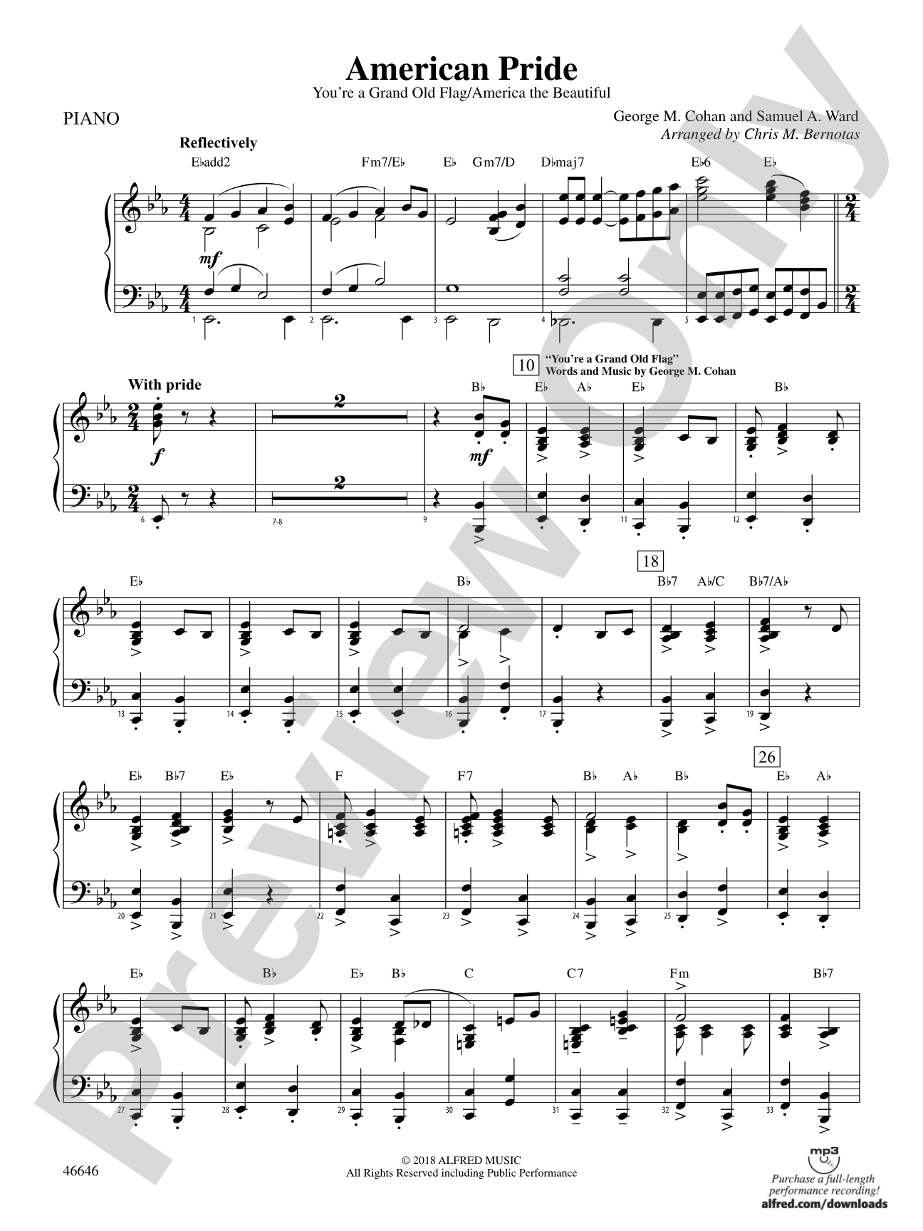 American Pride: Piano Accompaniment