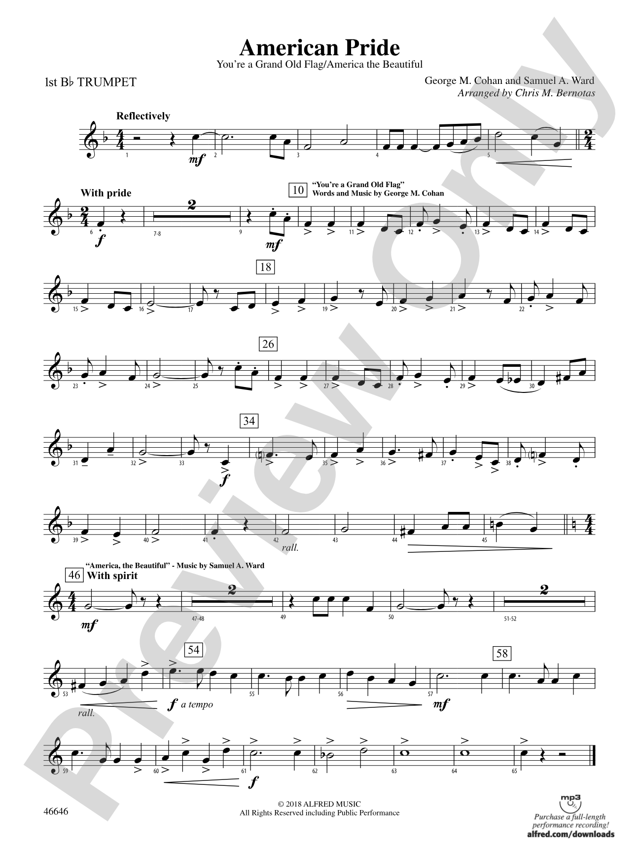 American Pride: 1st B-flat Trumpet