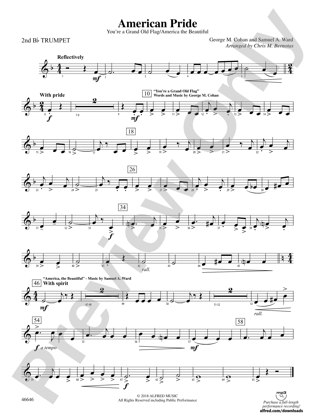 American Pride: 2nd B-flat Trumpet