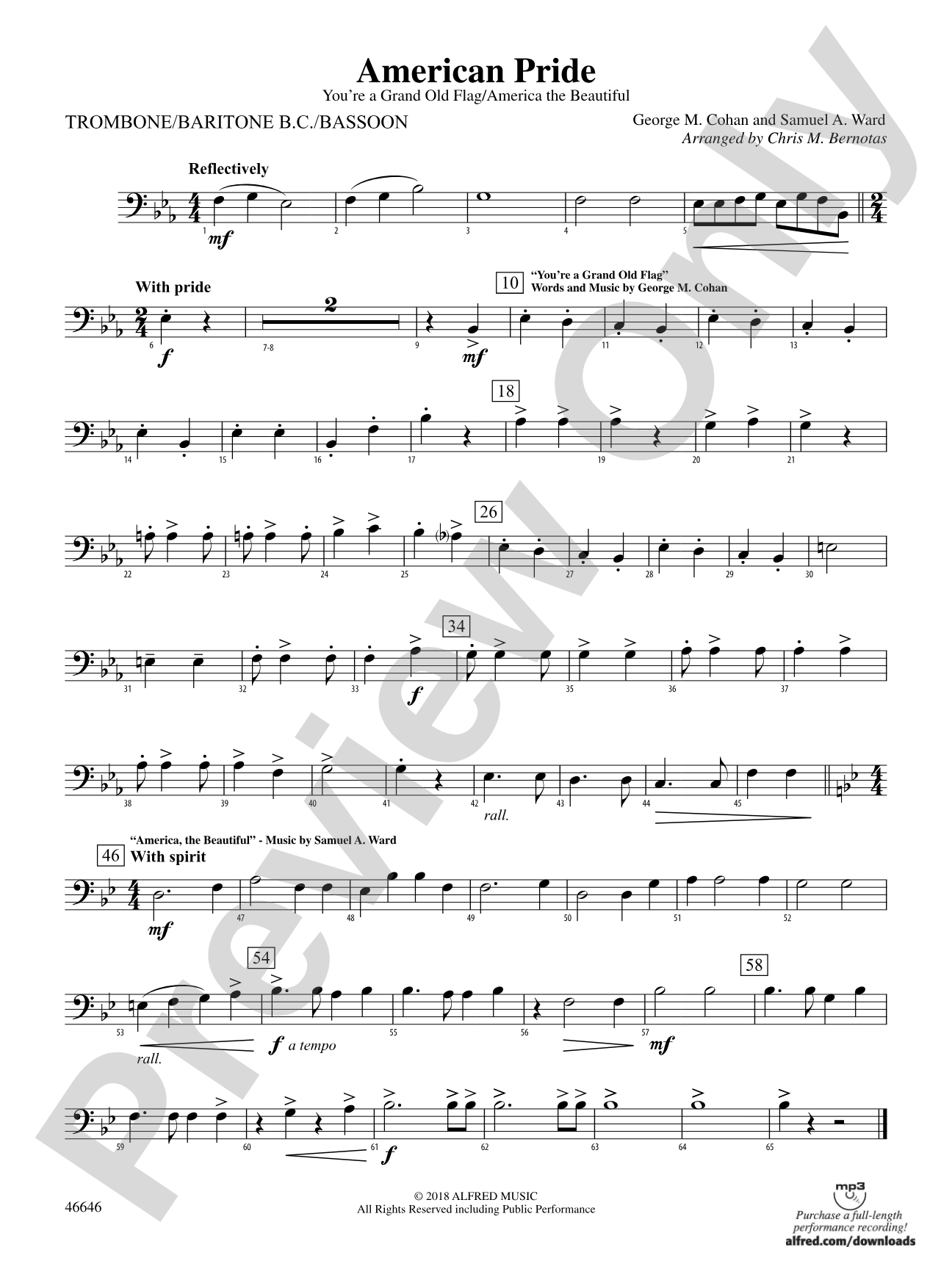 American Pride: 1st Trombone