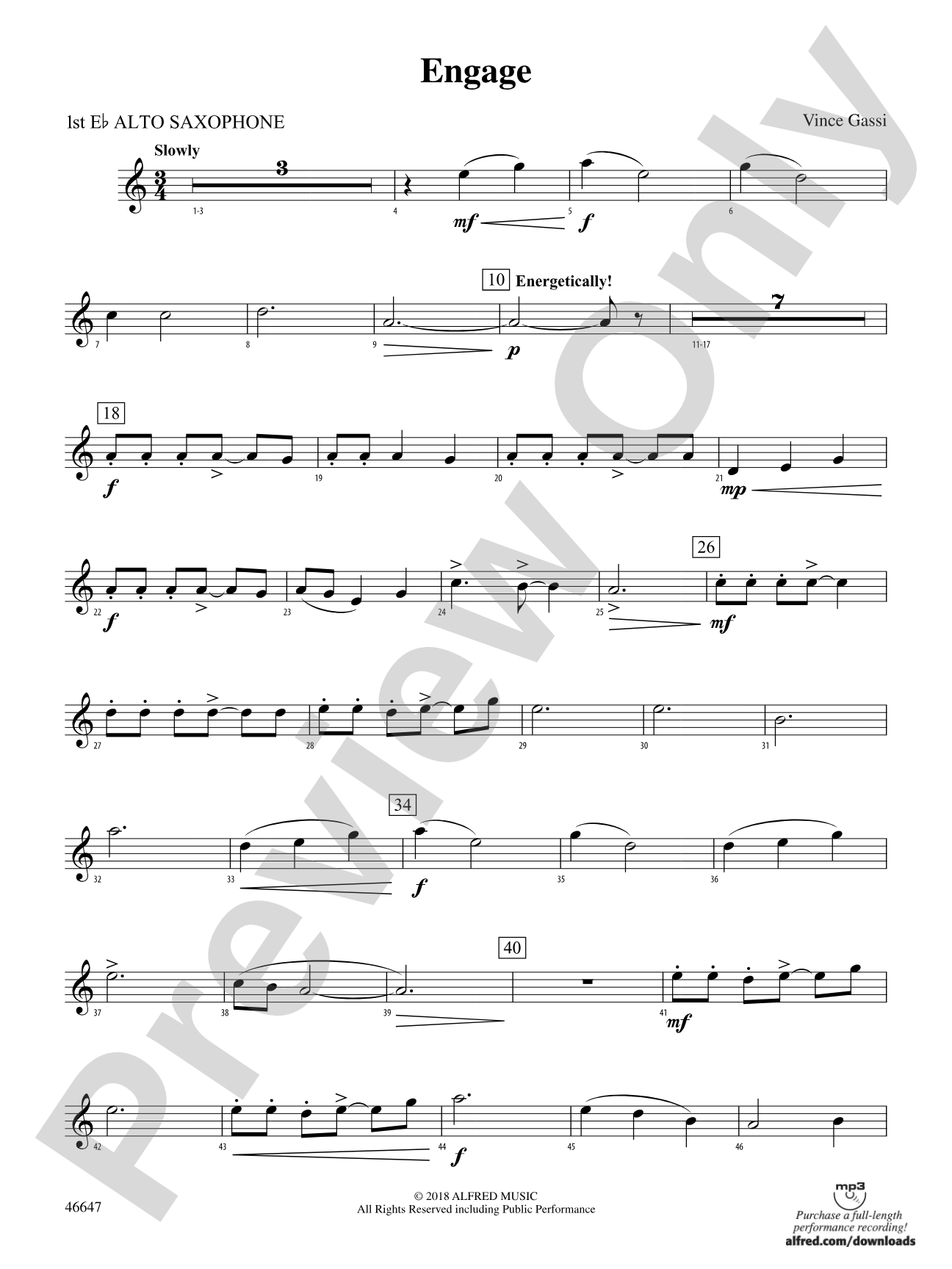 Engage: E-flat Alto Saxophone
