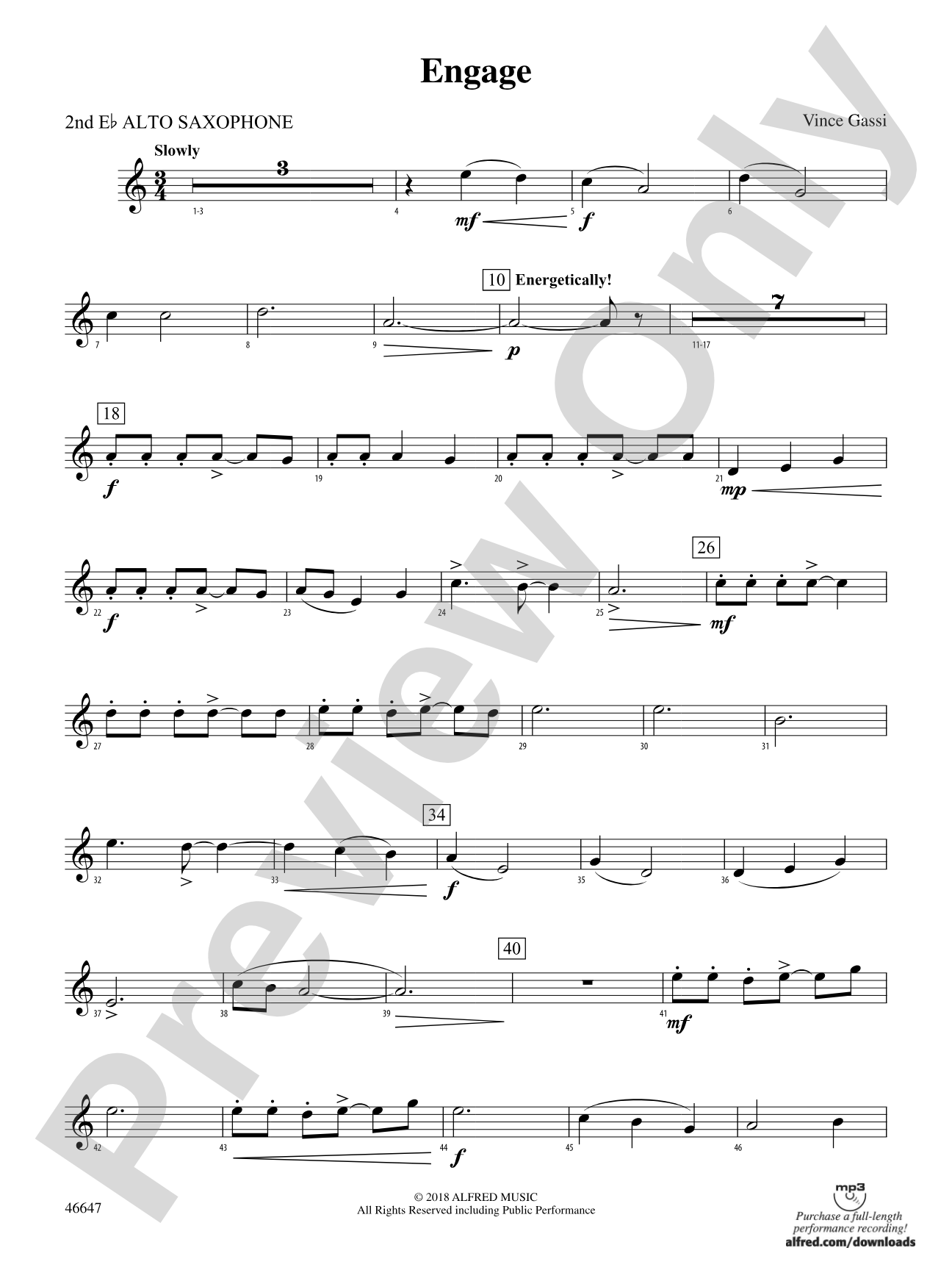 Engage: 2nd E-flat Alto Saxophone