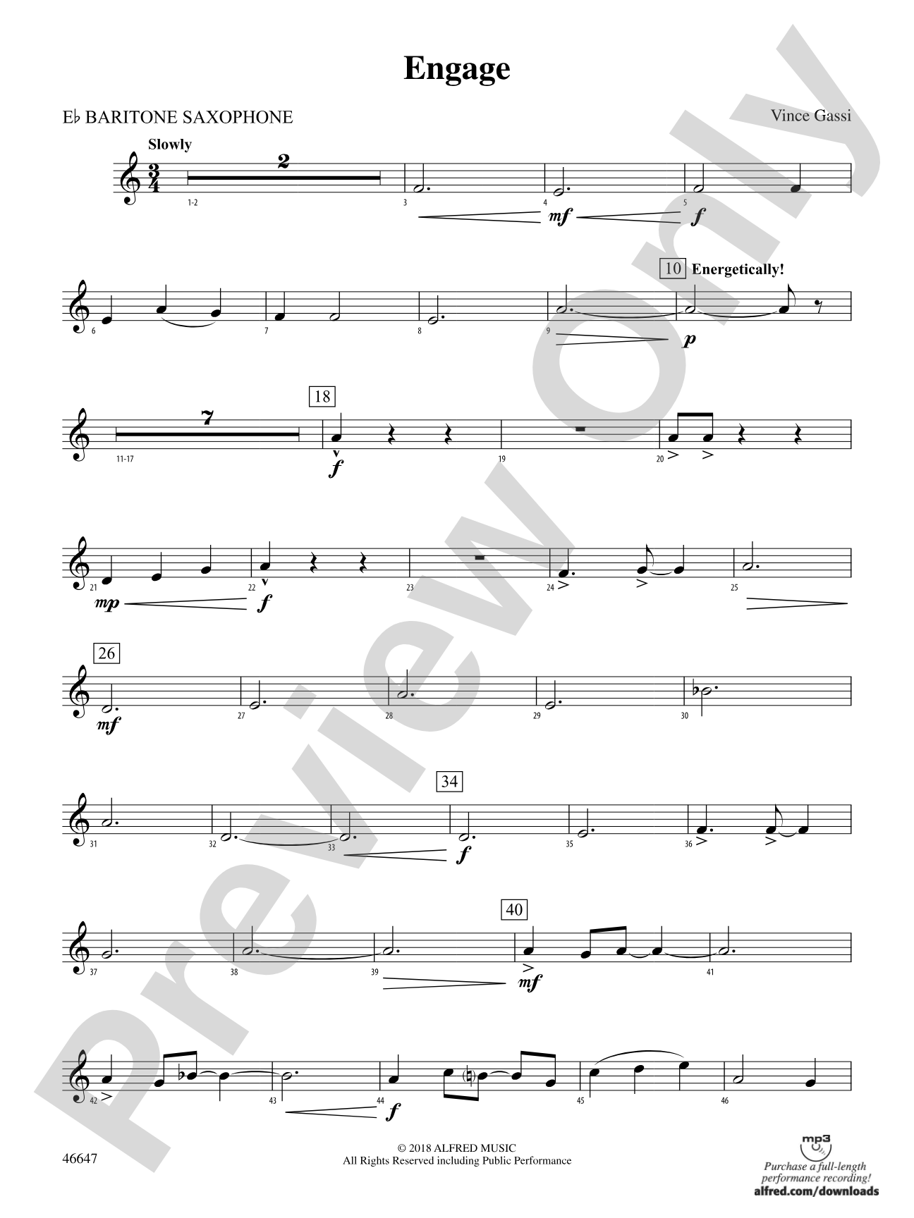 Engage: E-flat Baritone Saxophone
