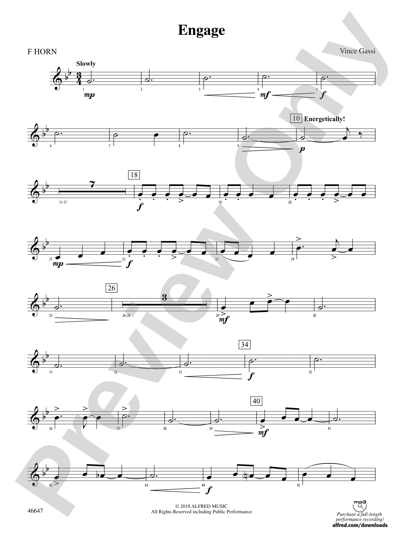 Engage: 1st F Horn