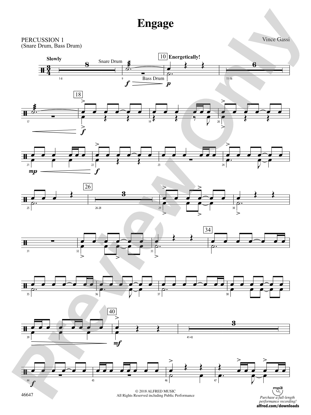 Engage: 1st Percussion