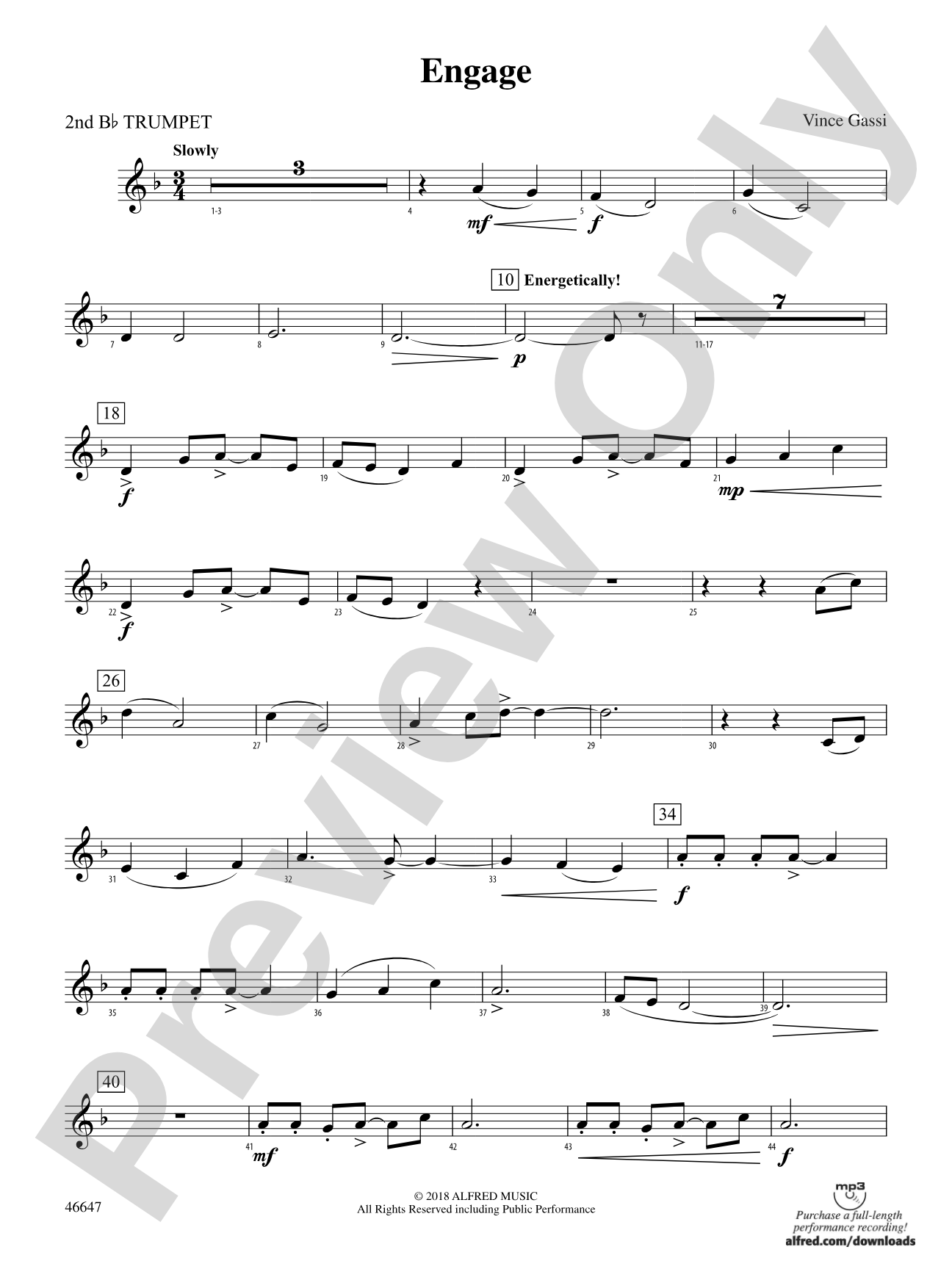 Engage: 2nd B-flat Trumpet