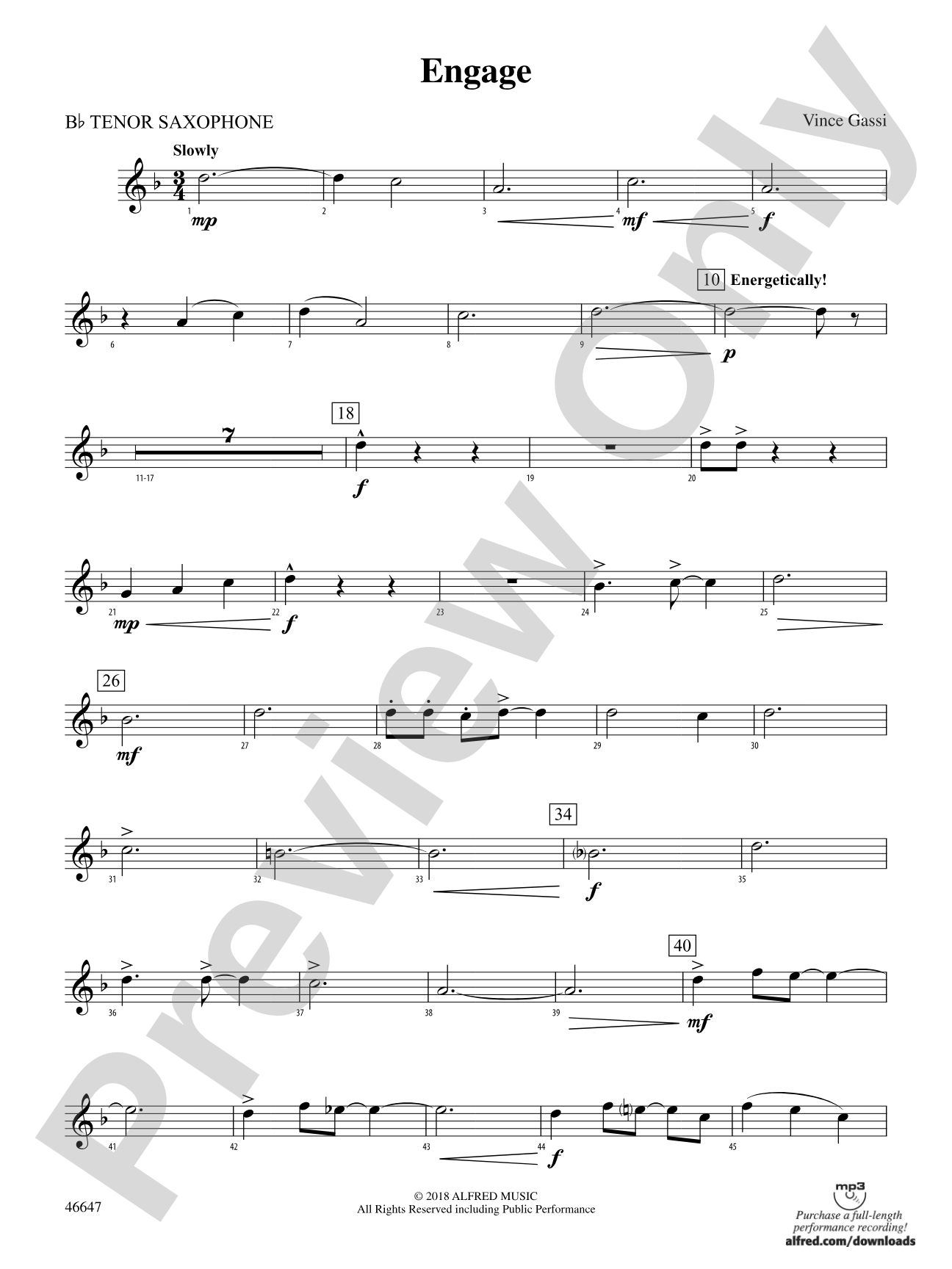 Engage: B-flat Tenor Saxophone