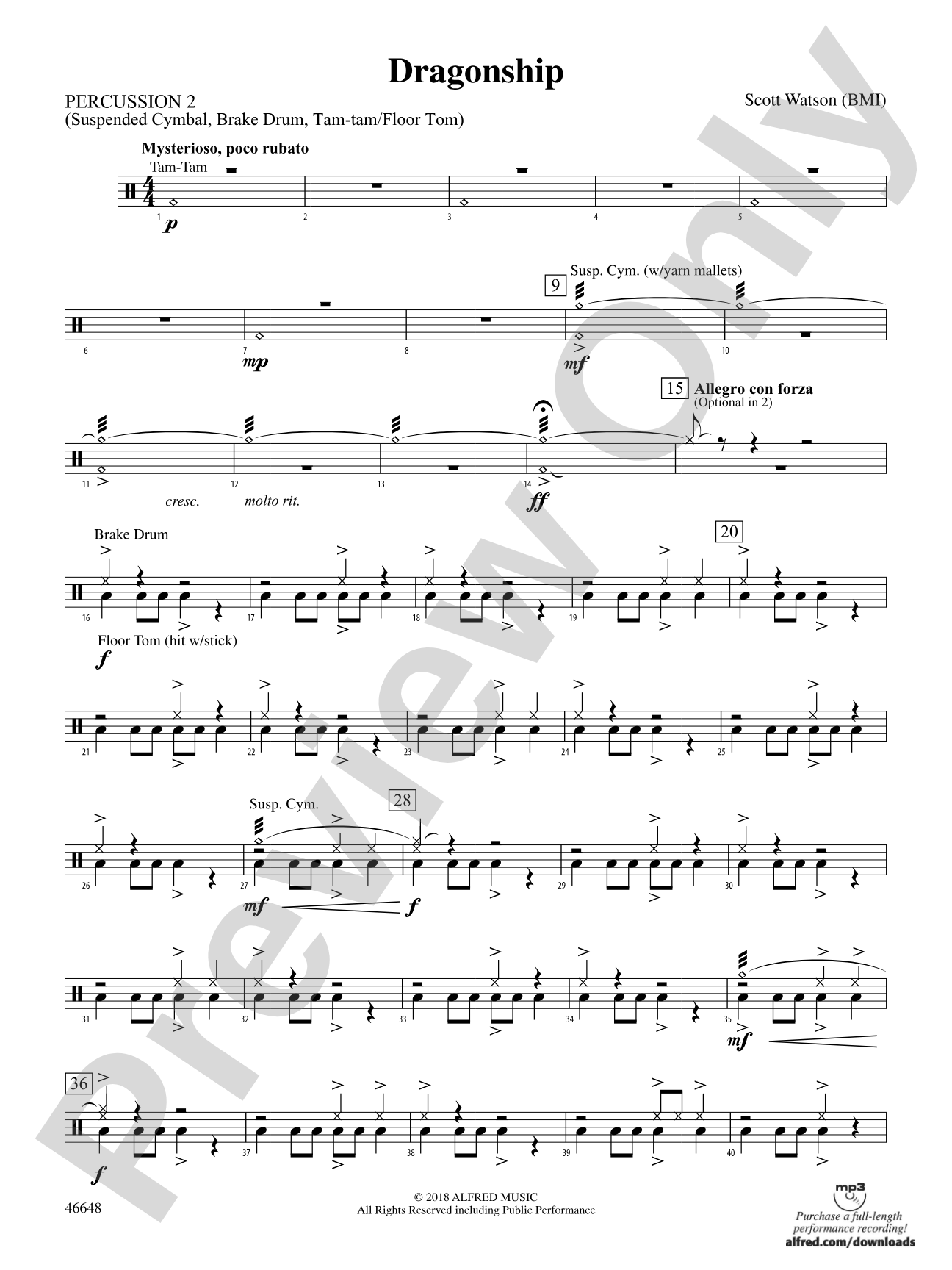 Dragonship: 2nd Percussion