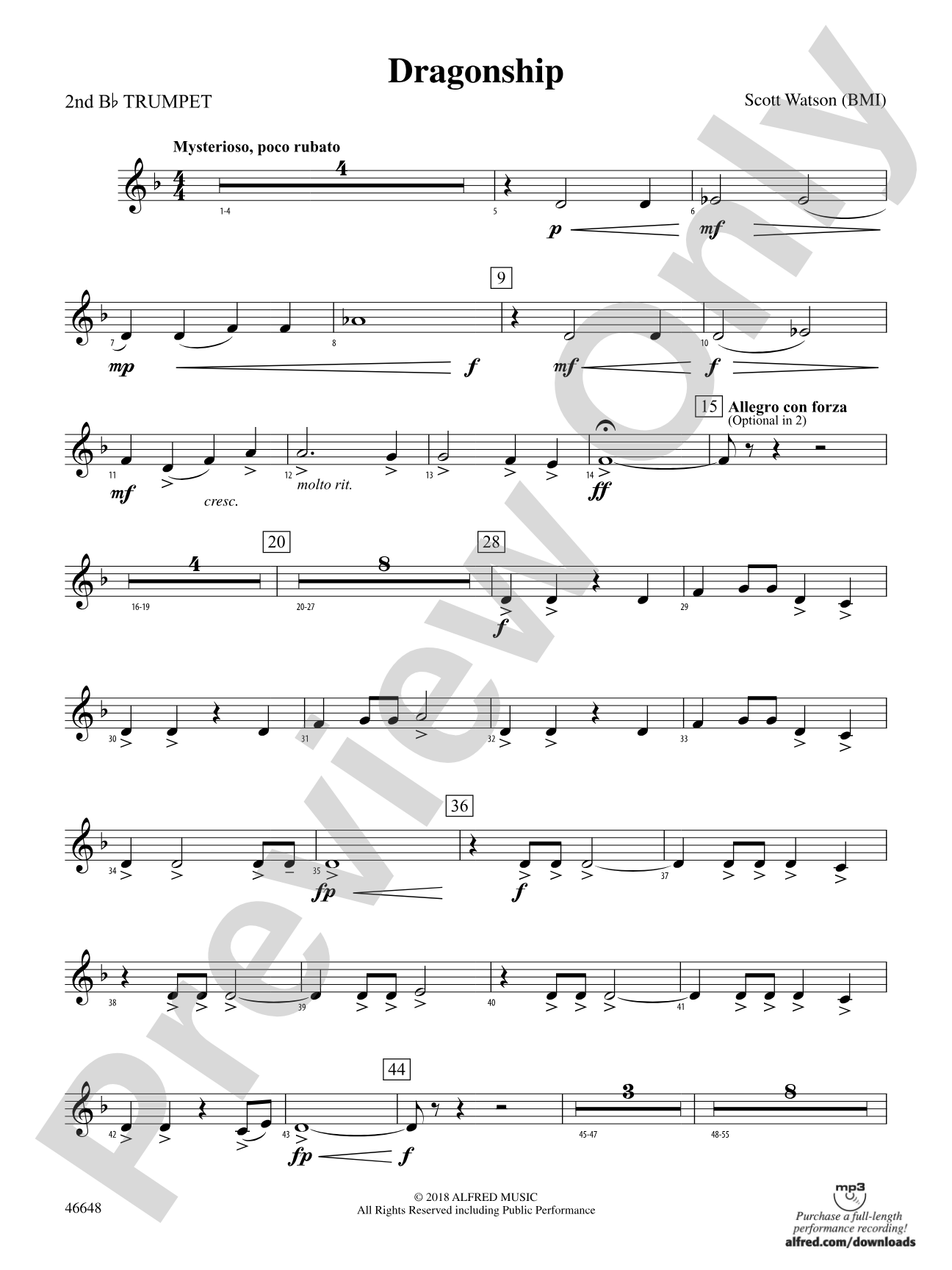 Dragonship: 2nd B-flat Trumpet