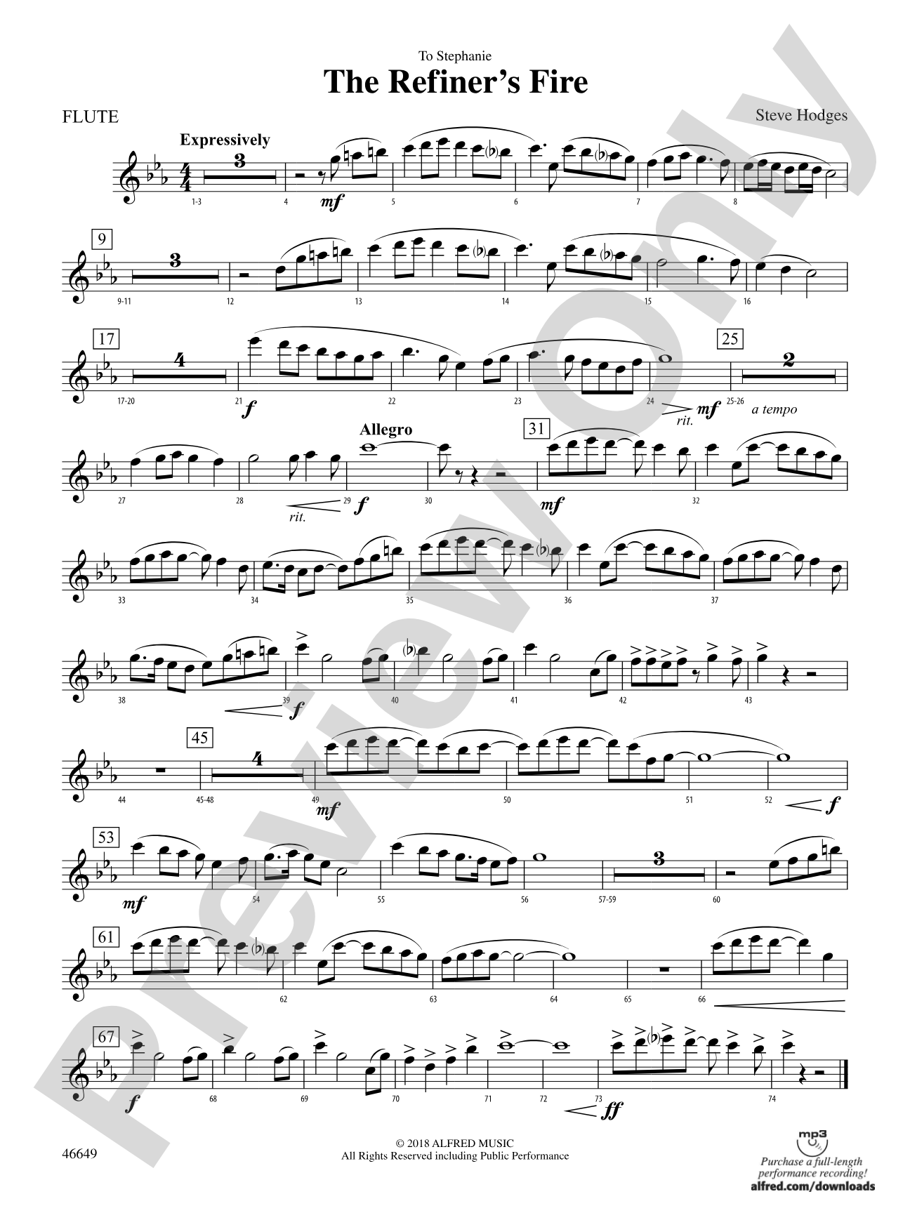 The Refiner's Fire: Flute