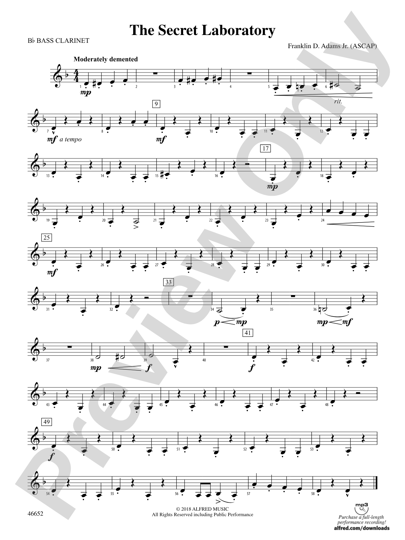 The Secret Laboratory: B-flat Bass Clarinet