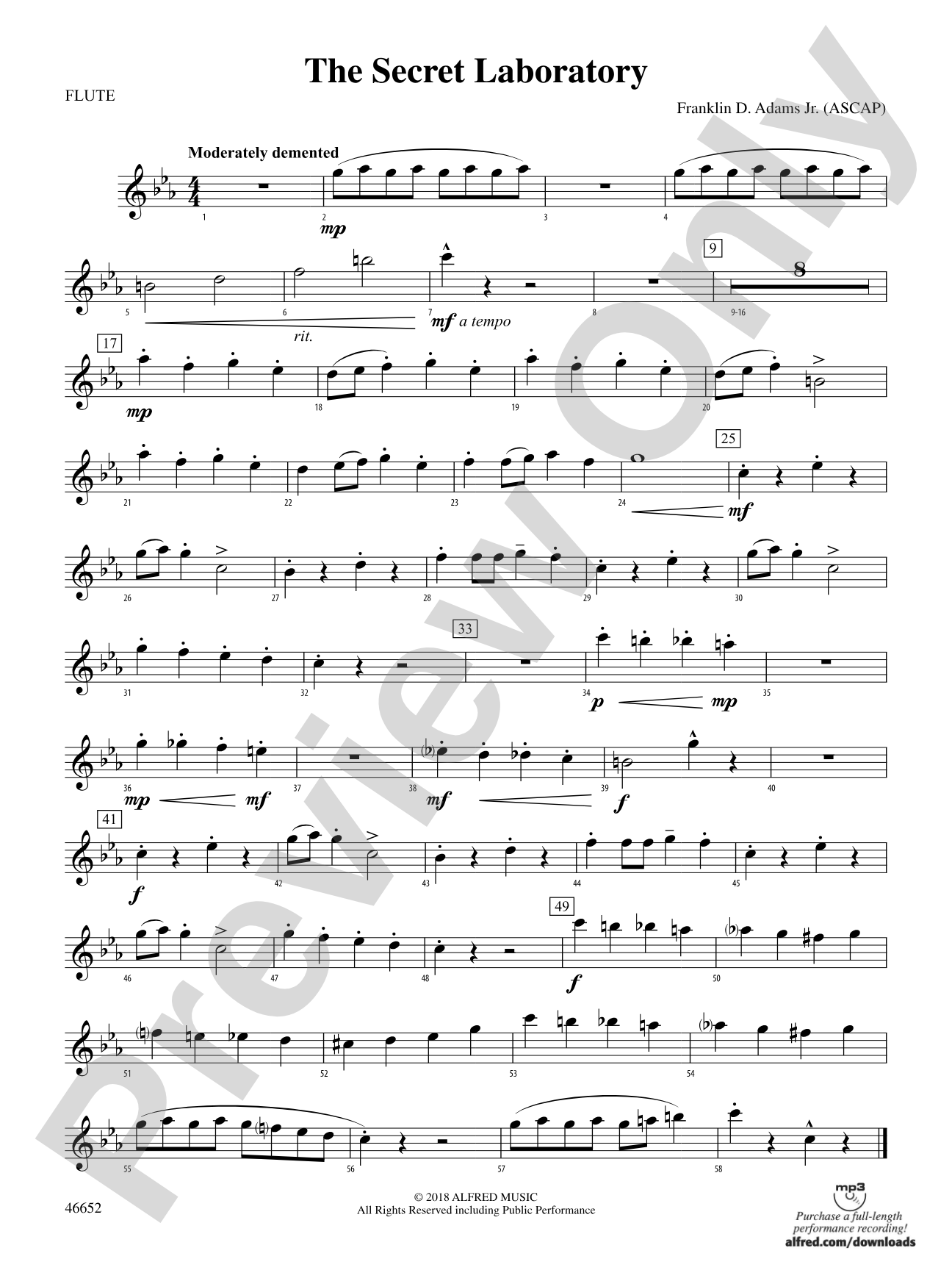 The Secret Laboratory: Flute