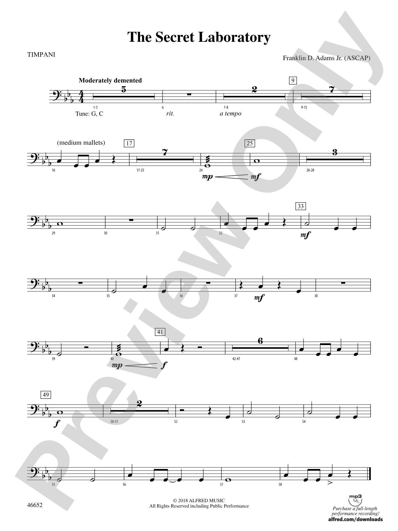 The Secret Laboratory: Timpani