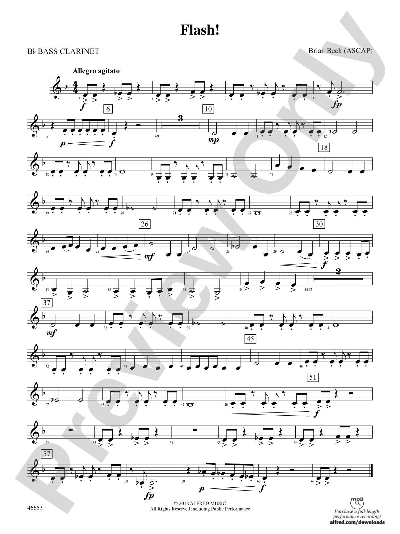 Flash!: B-flat Bass Clarinet