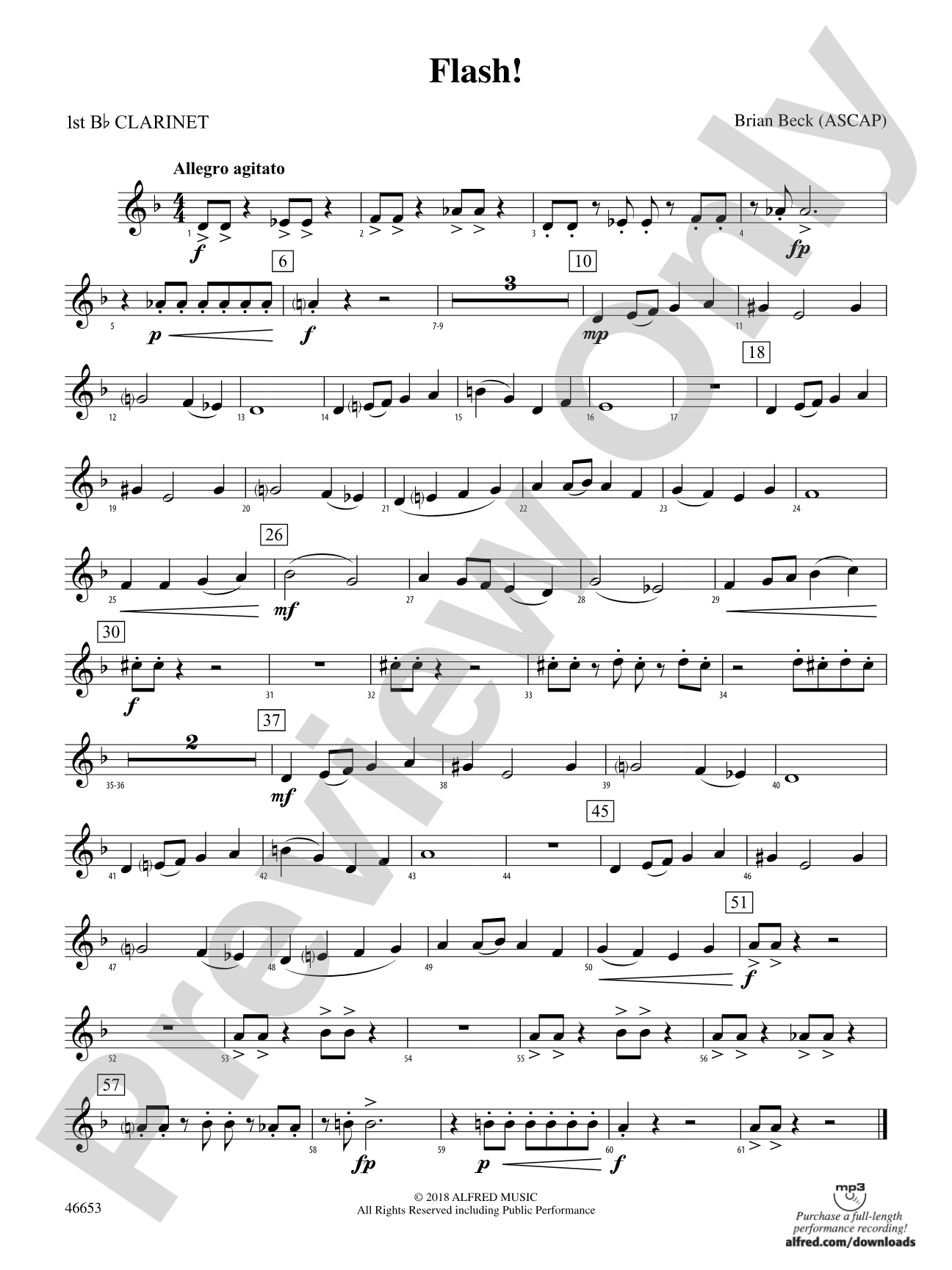 Flash!: 1st B-flat Clarinet