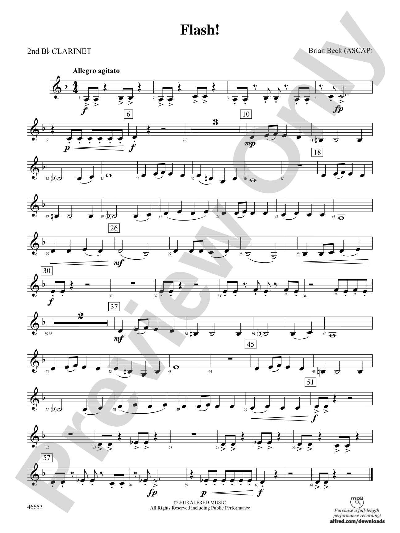 Flash!: 2nd B-flat Clarinet