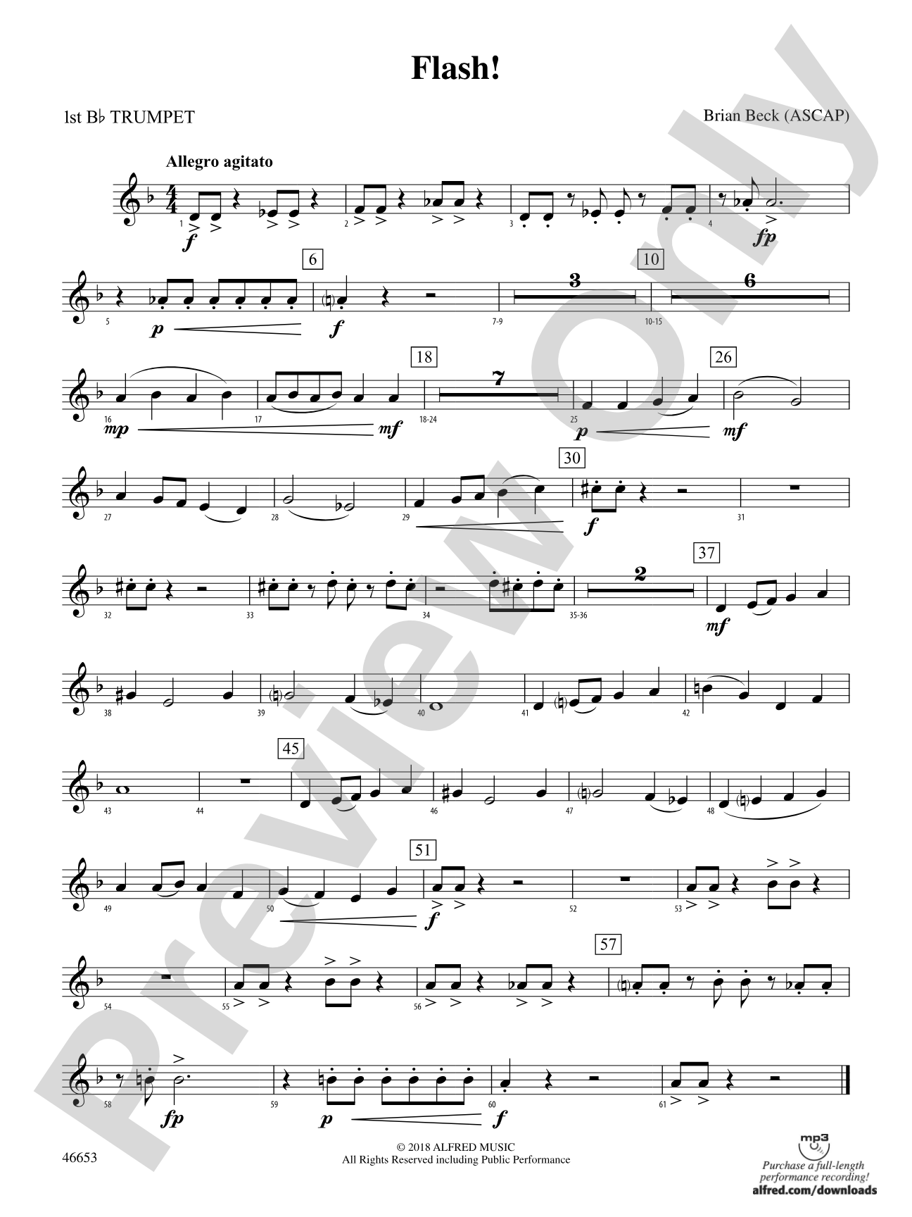 Flash!: 1st B-flat Trumpet