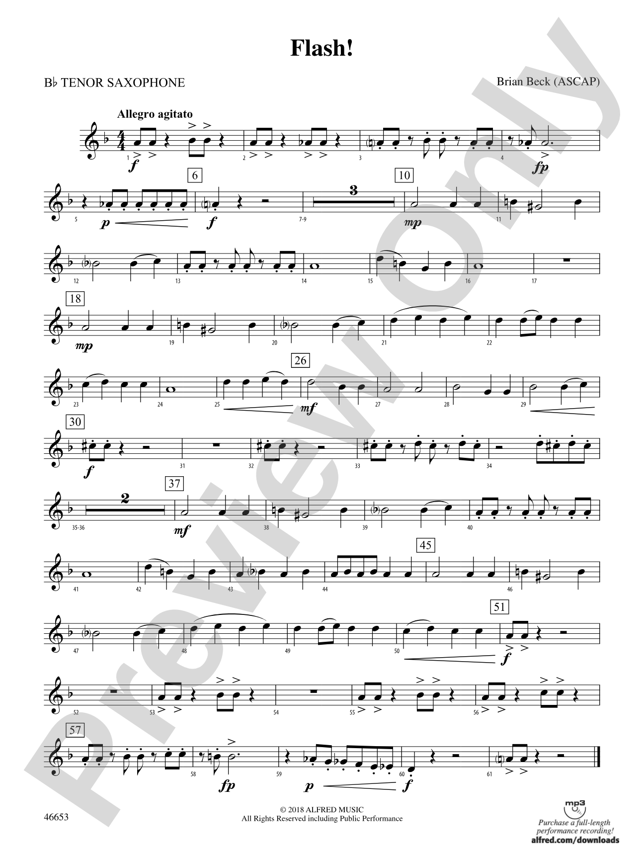 Flash!: B-flat Tenor Saxophone