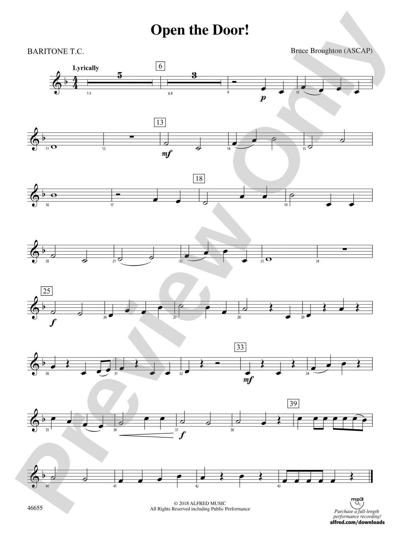 Open the Door!: Baritone T.C.