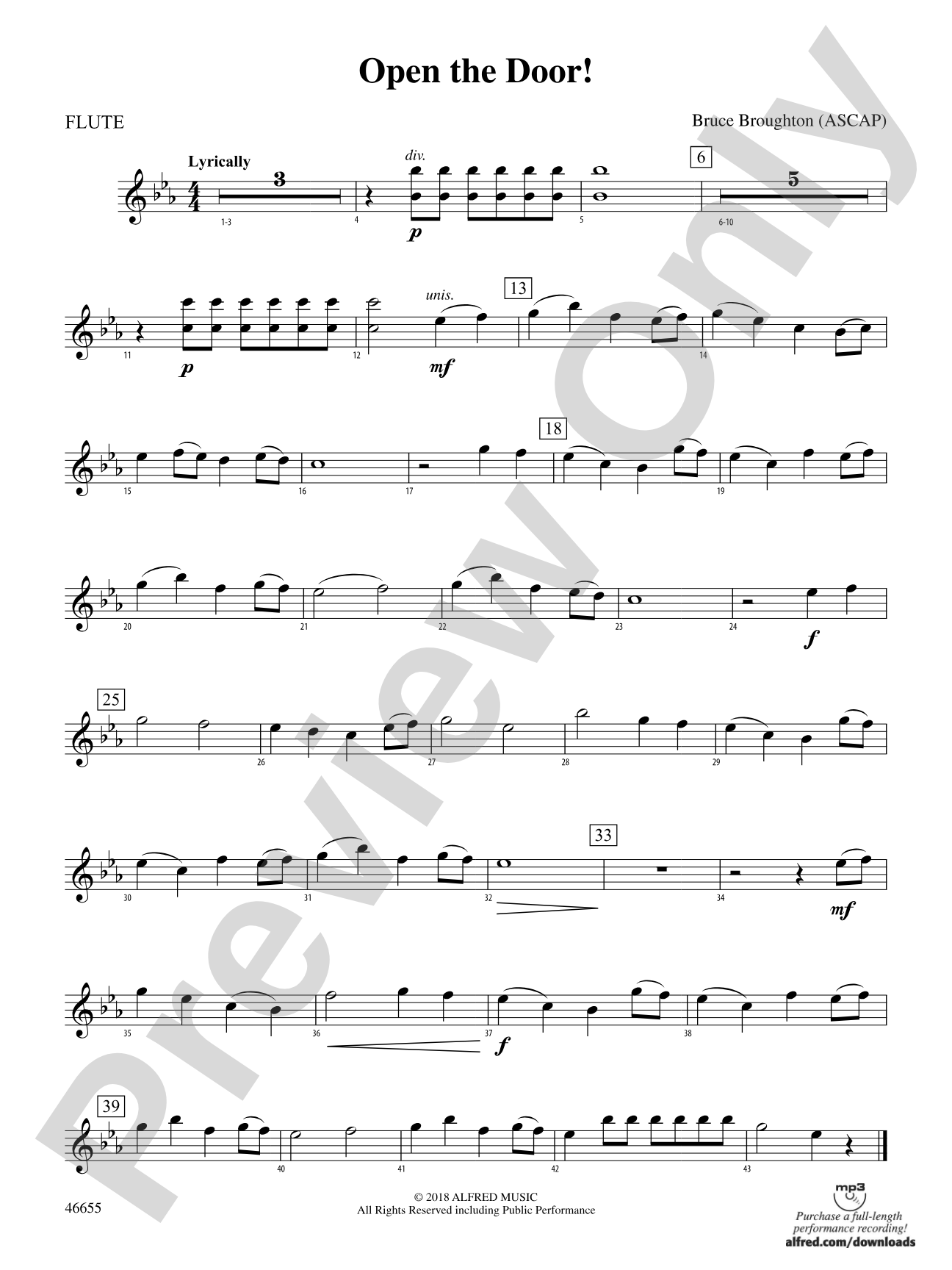 Open the Door!: Flute