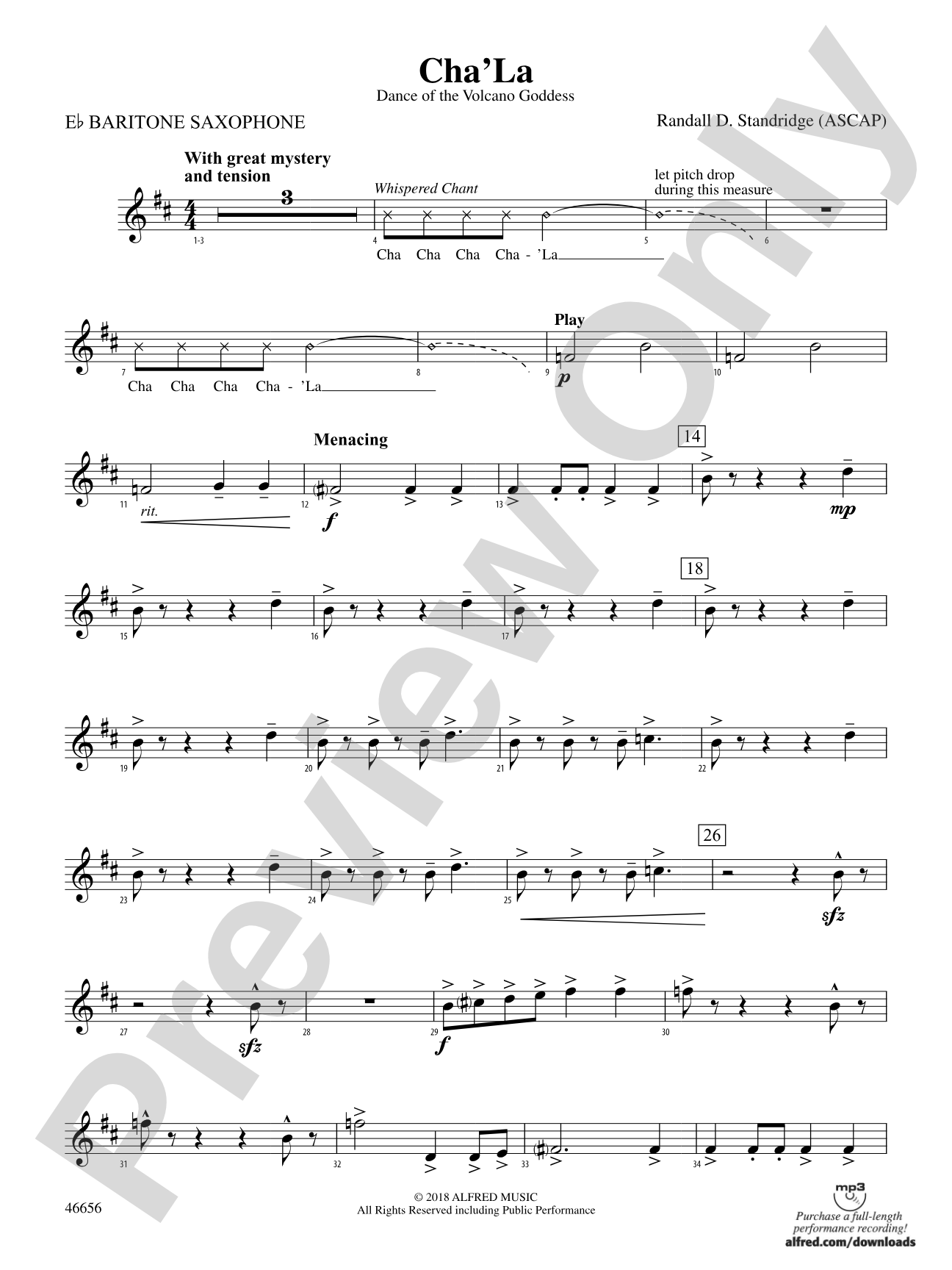 Cha'La: E-flat Baritone Saxophone