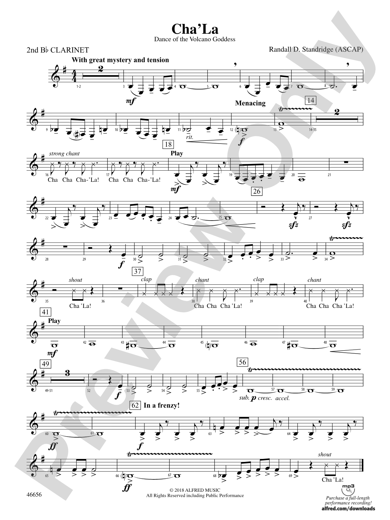 Cha'La: 2nd B-flat Clarinet