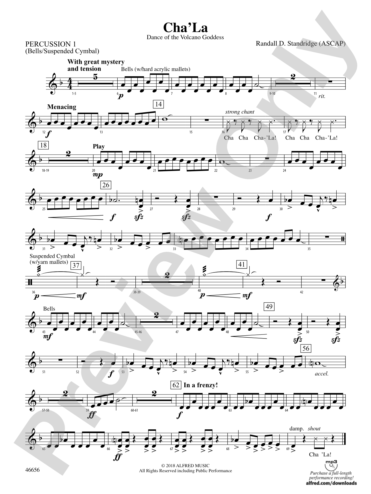Cha'La: 1st Percussion