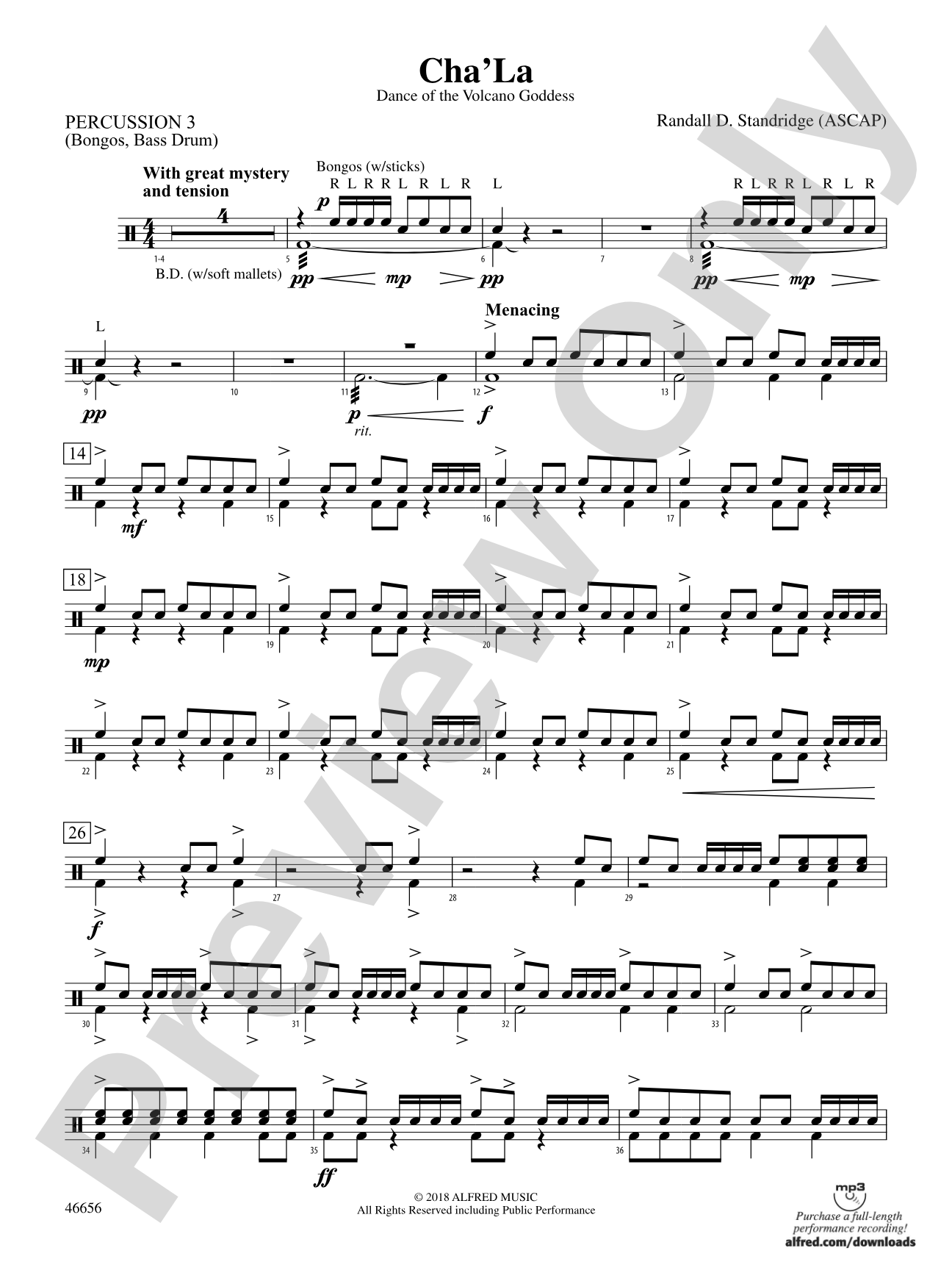 Cha'La: 3rd Percussion