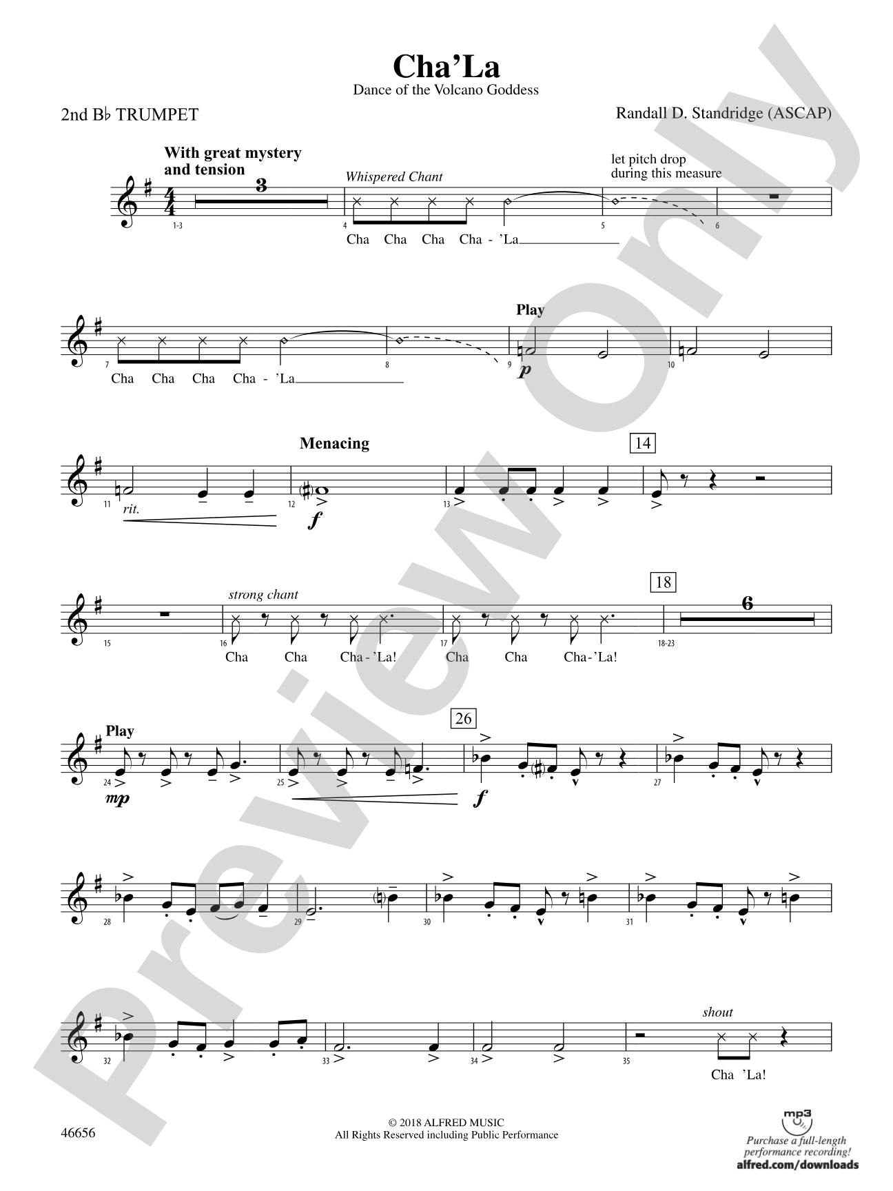 Cha'La: 2nd B-flat Trumpet