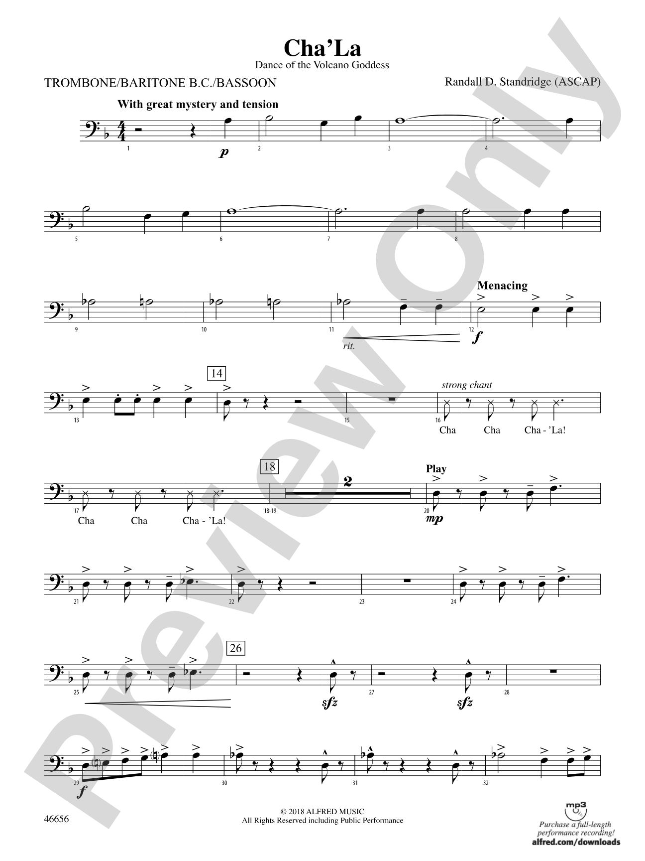 Cha'La: 1st Trombone