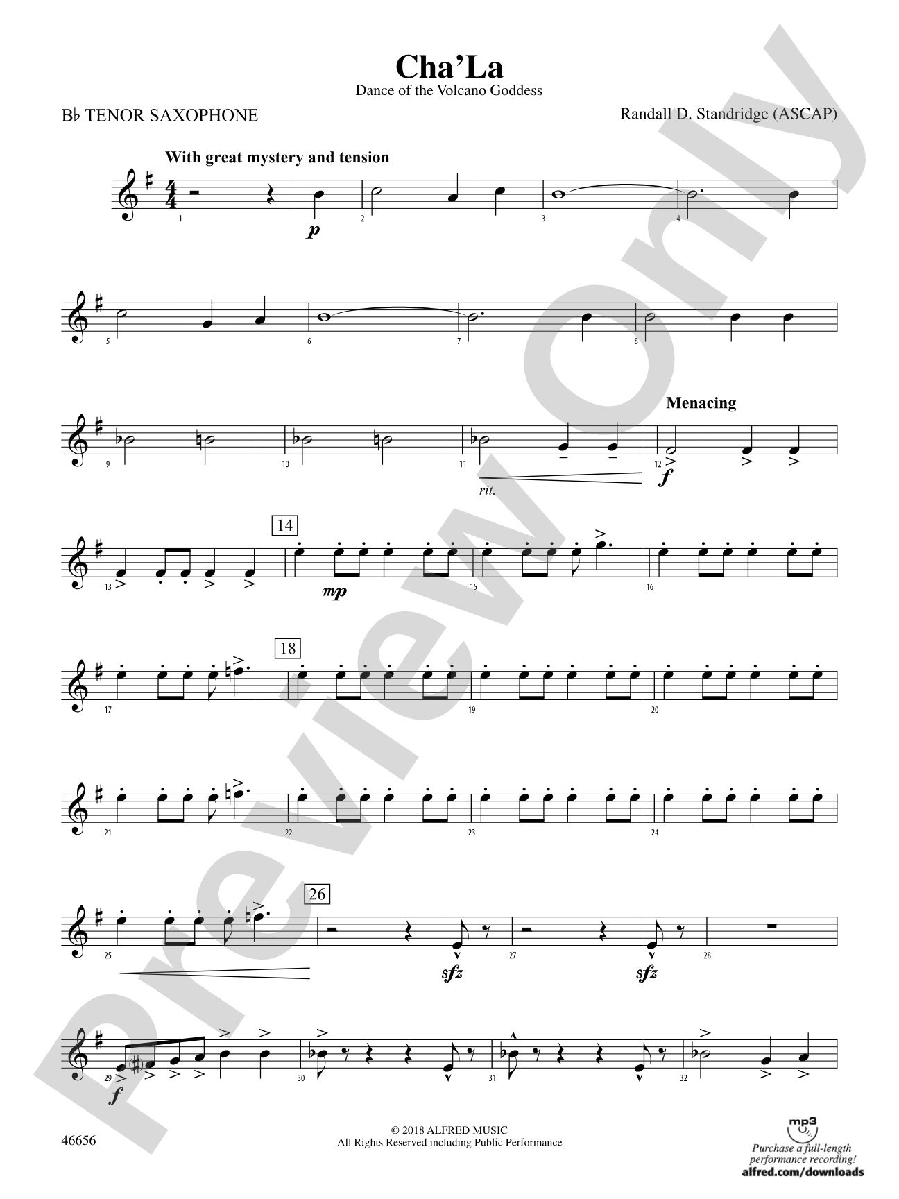 Cha'La: B-flat Tenor Saxophone
