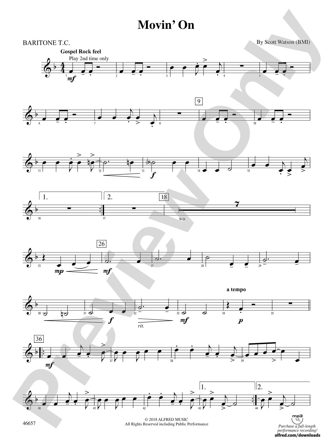 Movin' On: Baritone T.C.