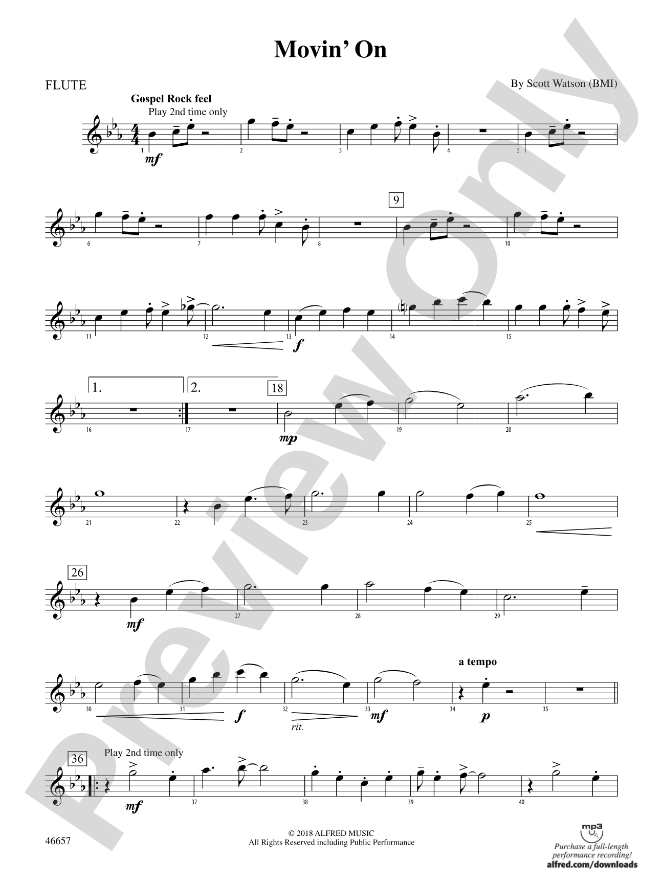 Movin' On: Flute