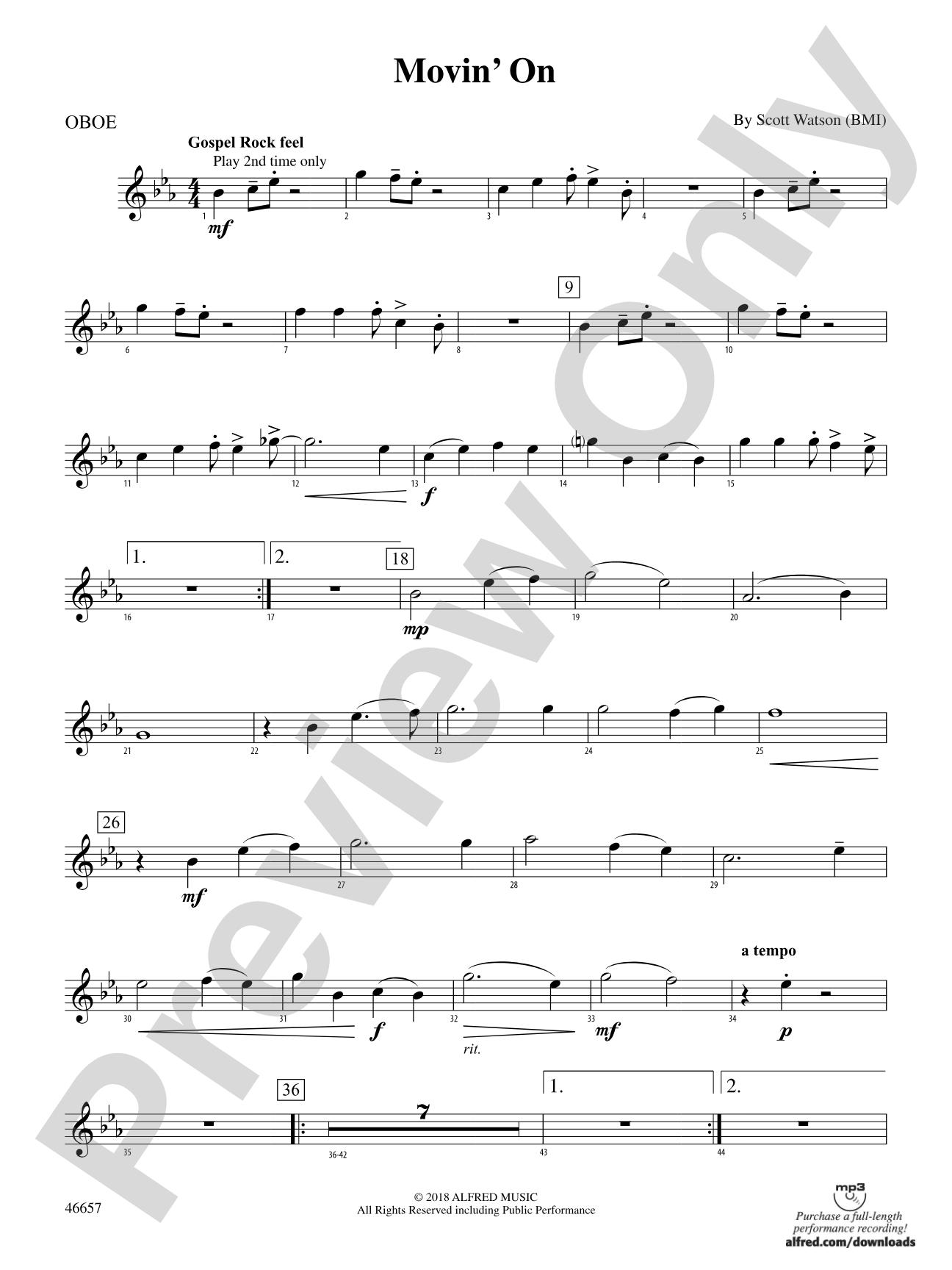 Movin' On: Oboe