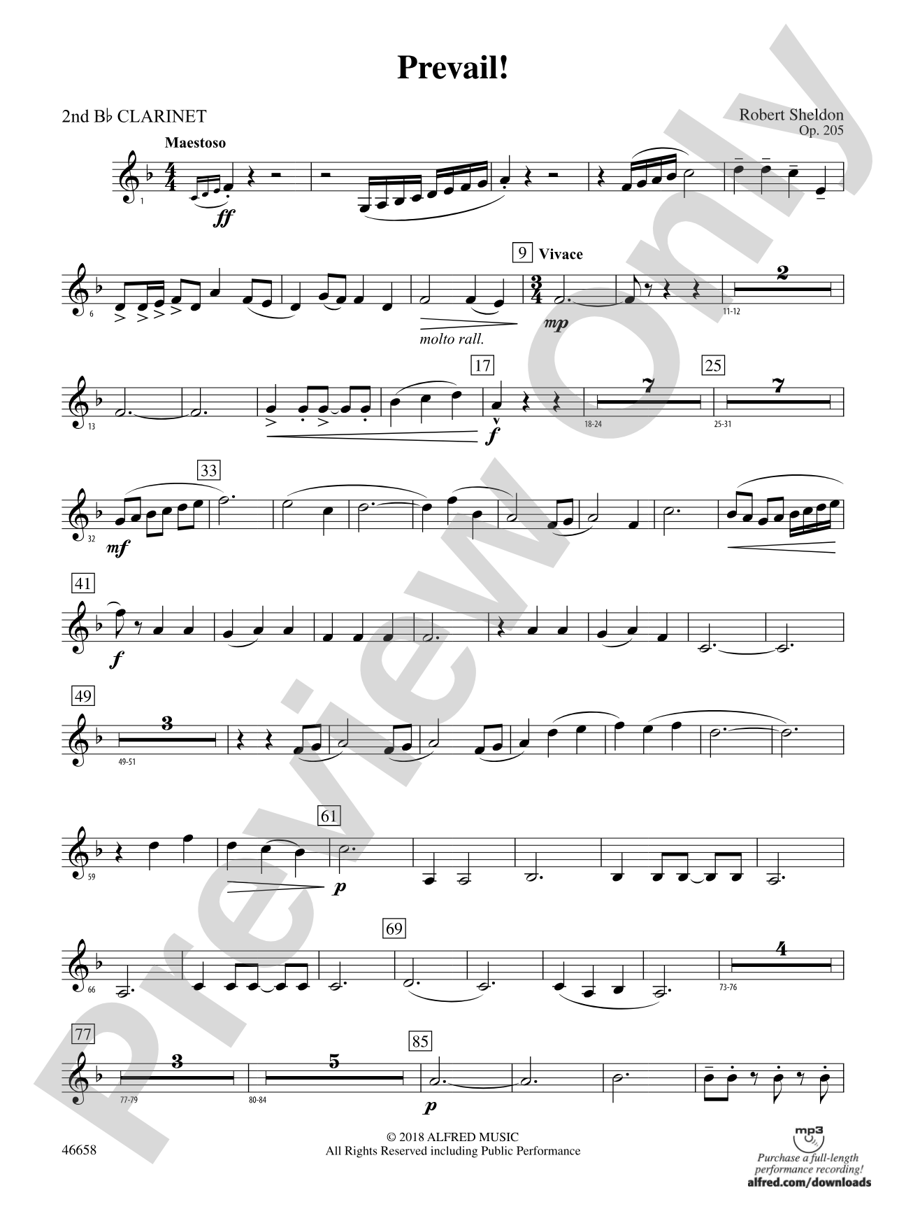 Prevail!: 2nd B-flat Clarinet