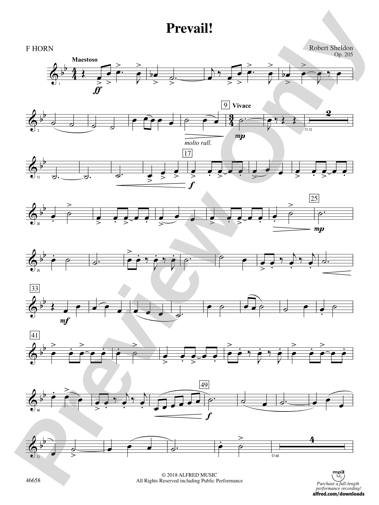 Prevail!: 1st F Horn