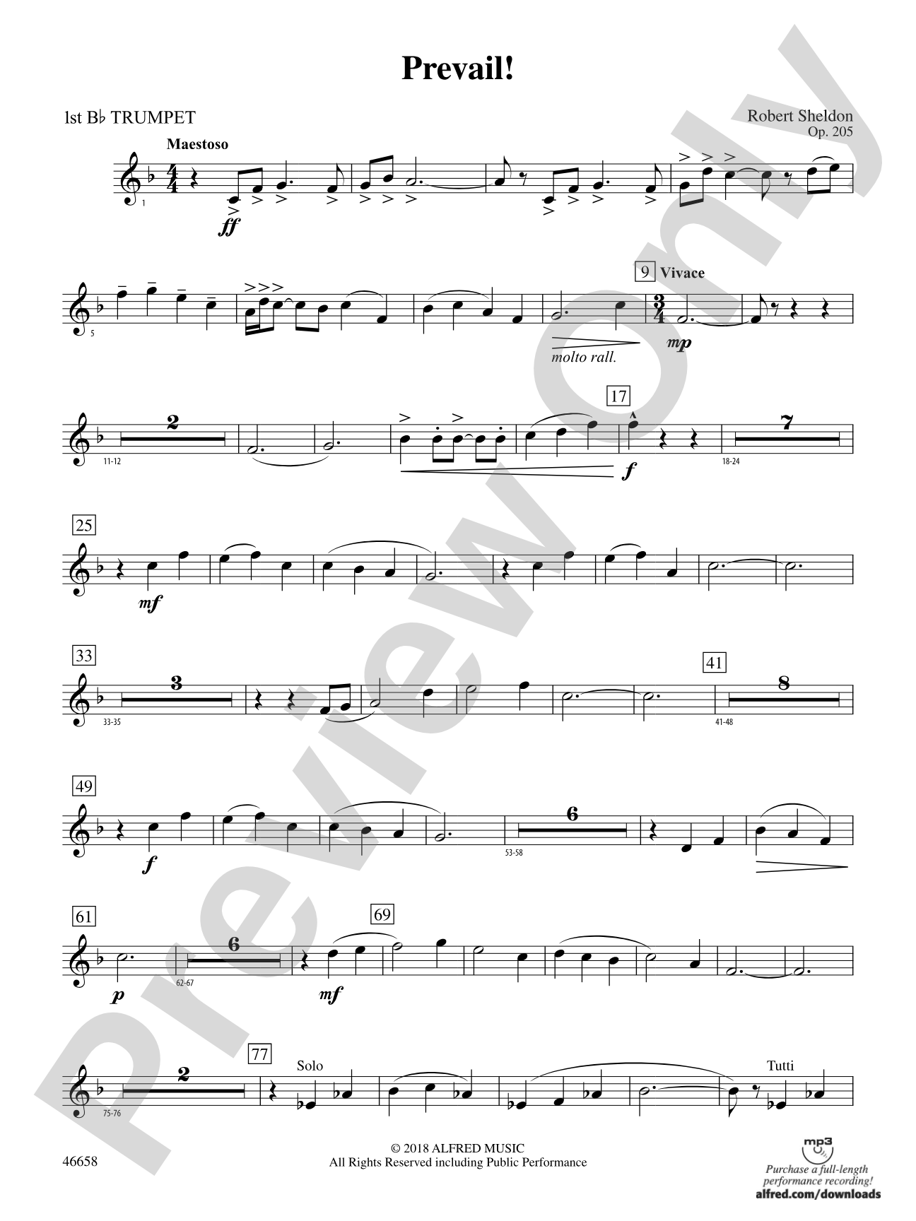 Prevail!: 1st B-flat Trumpet