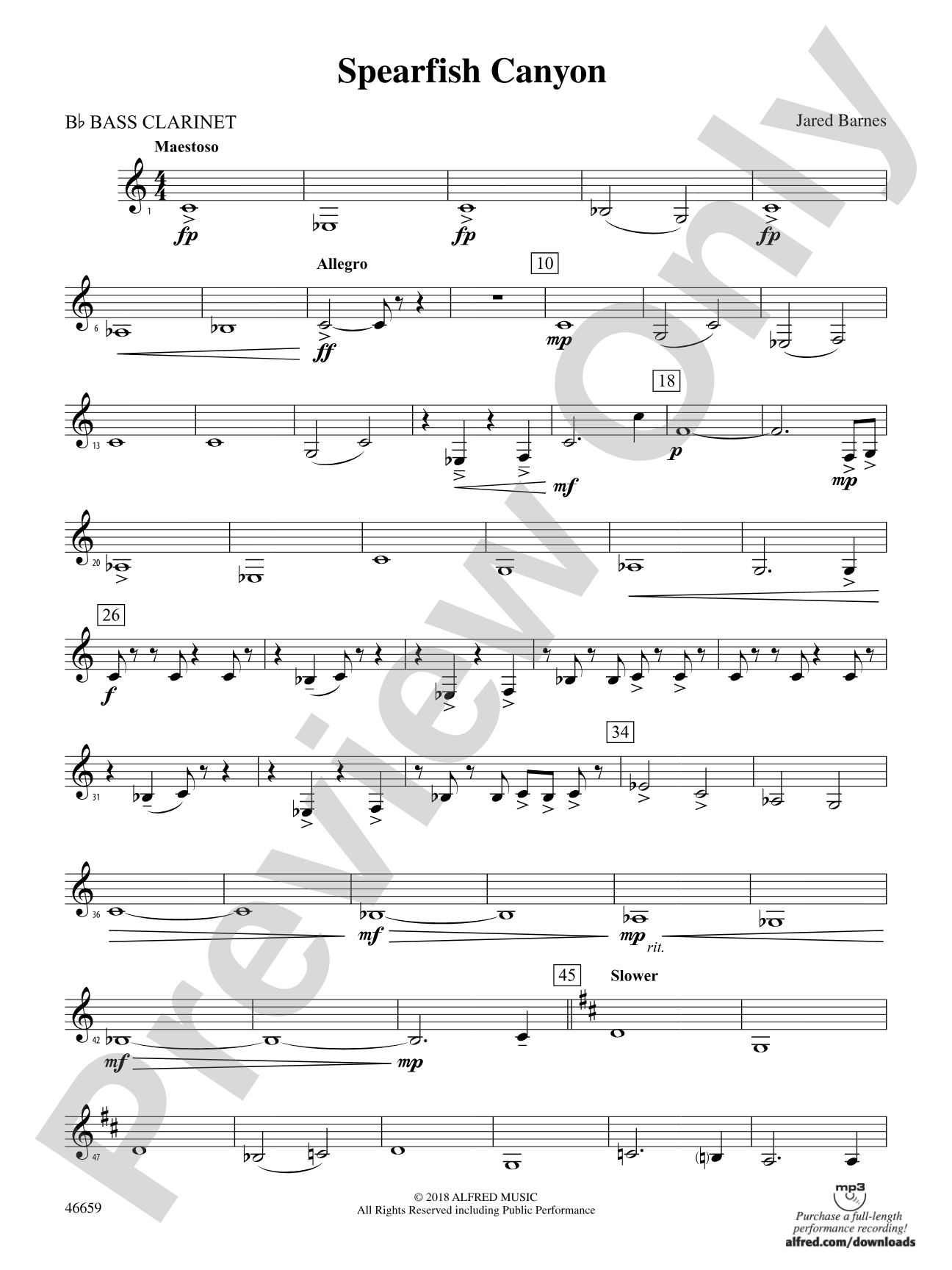 Spearfish Canyon: B-flat Bass Clarinet